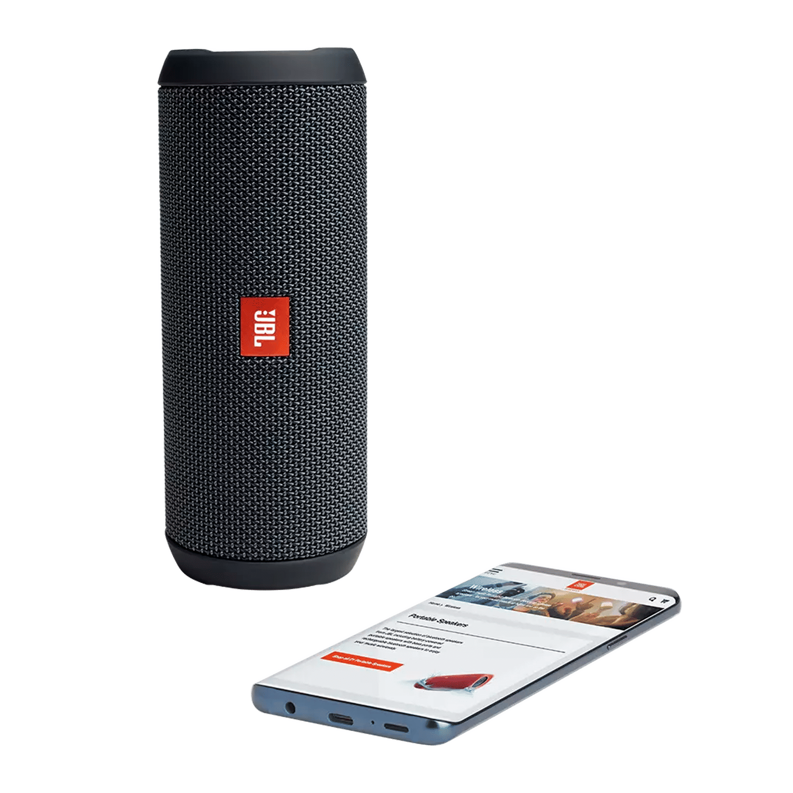 JBL Flip Essential 16W Portable Bluetooth Speaker (IPX7 Water Proof, Bass Radiator, Stereo Channel, Gun Metal)_4
