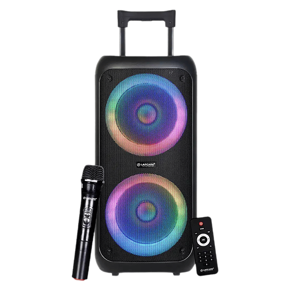 LAPCARE LAPSONIC III 50W Portable Bluetooth Speaker (Built-in FM Radio, Stereo Channel, Black) LAPCARE LAPSONIC III 50W Portable Bluetooth Speaker (Built-in FM Radio, Stereo Channel, Black)_1
