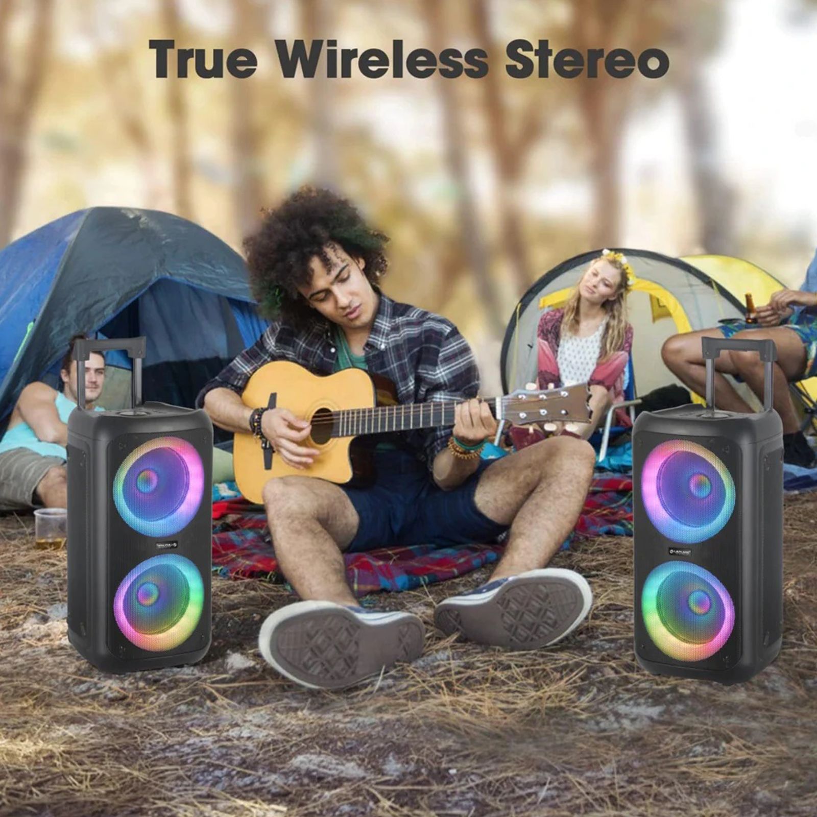 LAPCARE LAPSONIC III 50W Portable Bluetooth Speaker (Built-in FM Radio, Stereo Channel, Black) LAPCARE LAPSONIC III 50W Portable Bluetooth Speaker (Built-in FM Radio, Stereo Channel, Black)_8