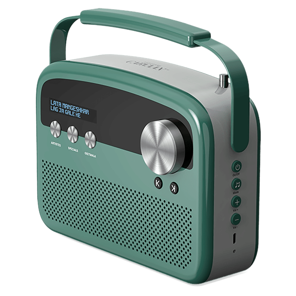 SAREGAMA Carvaan Lite Hindi 20 Watts Portable Bluetooth Speaker (5 Hours Playtime, Stereo Channel, Jade Green)_6
