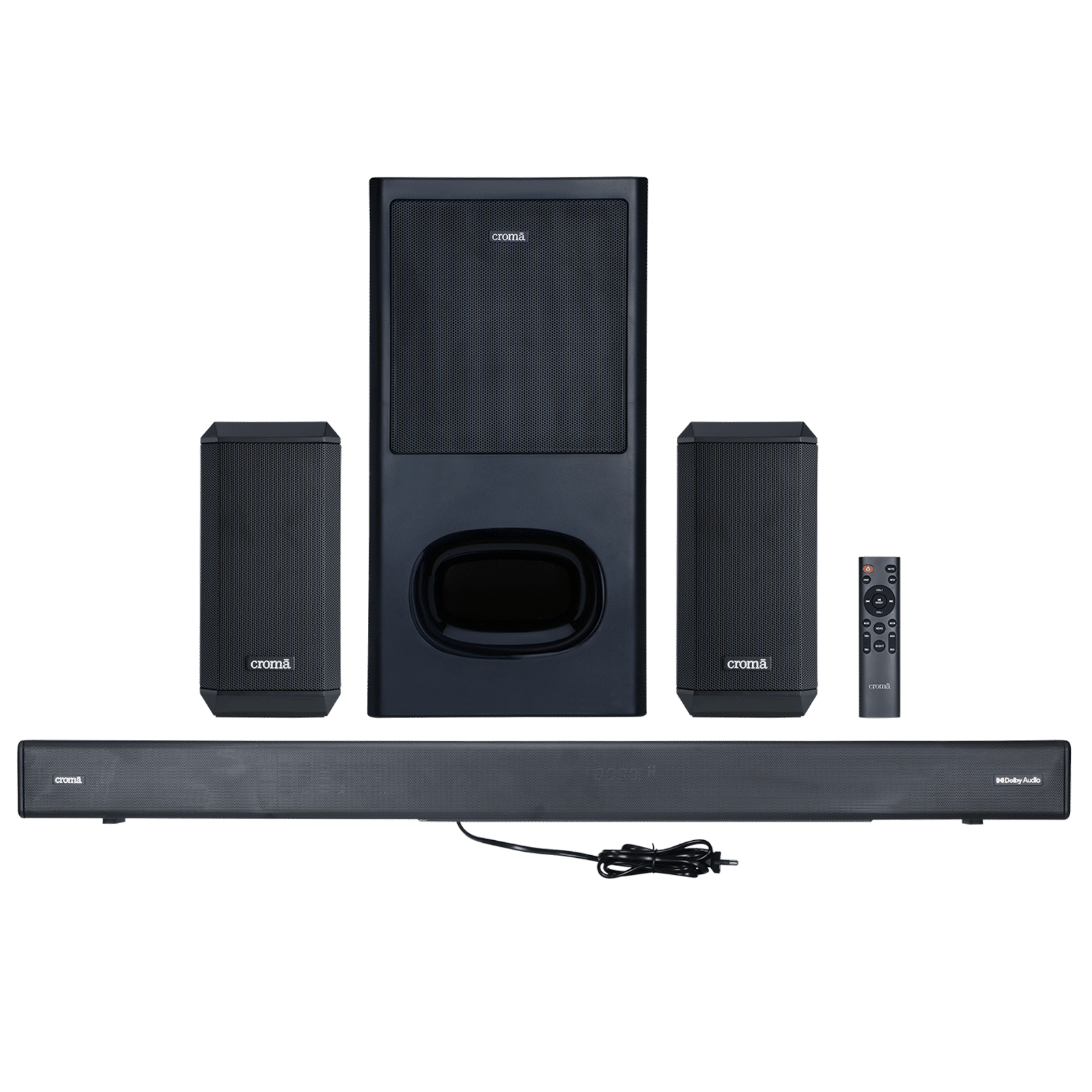 Croma 400W Bluetooth Soundbar with Remote (Dolby Audio, 5.1 Channel, Black) Croma 400W Bluetooth Soundbar with Remote (Dolby Audio, 5.1 Channel, Black)_1