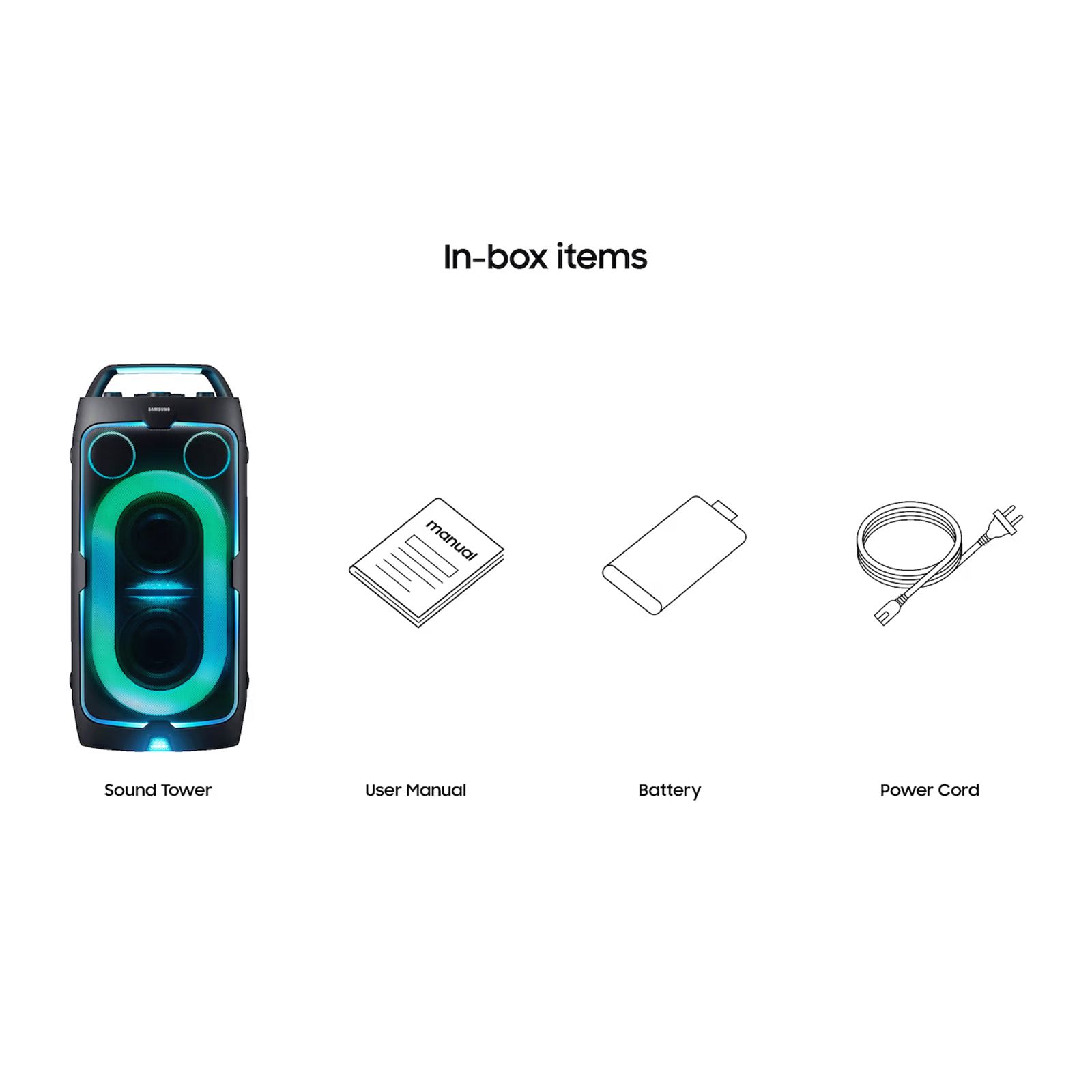 Samsung Sound Tower ST40F 160W Bluetooth Party Speaker (IPX4 Water Resistant, Stereo Channel, Black)_14