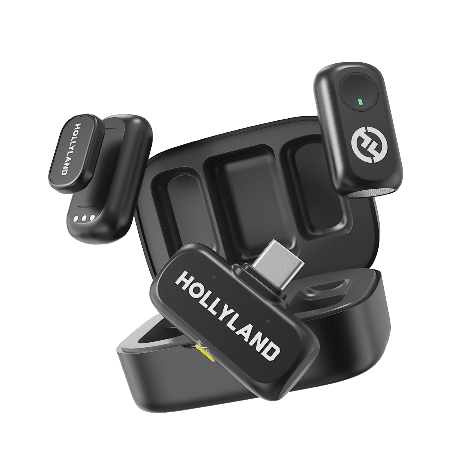 HOLLYLAND Lark A1 Duo 2 Type C Wireless Microphone with Auto-Limit Clip Protection_1