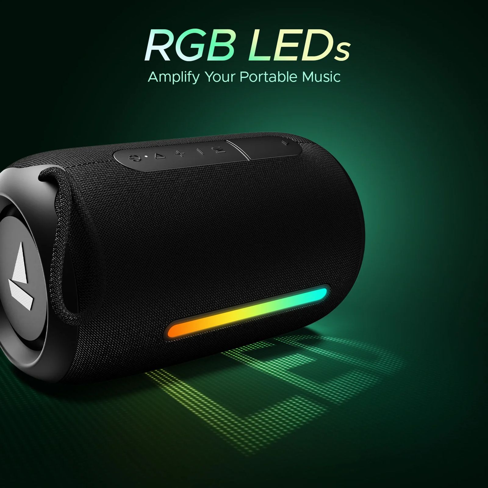 boAt Stone 358 Pro 14W Portable Bluetooth Speaker (IPX5 Water Resistant, RGB LEDs Design, Raging Black) boAt Stone 358 Pro 14W Portable Bluetooth Speaker (IPX5 Water Resistant, RGB LEDs Design, Raging Black)_3