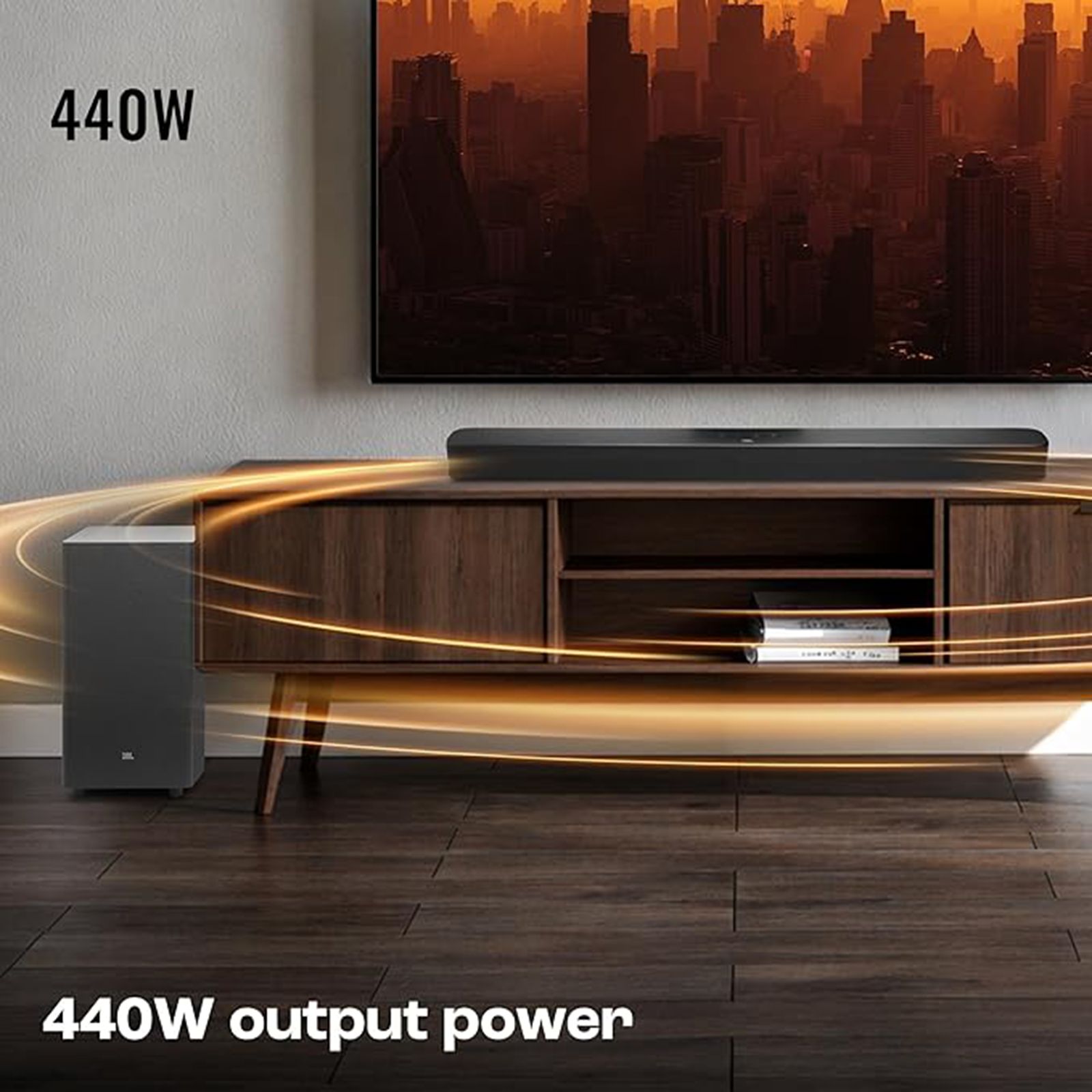 JBL Bar 2.1 Essential 440W Bluetooth Soundbar with Remote (Dolby Digital, 2.1 Channel, Black) JBL Bar 2.1 Essential 440W Bluetooth Soundbar with Remote (Dolby Digital, 2.1 Channel, Black)_9