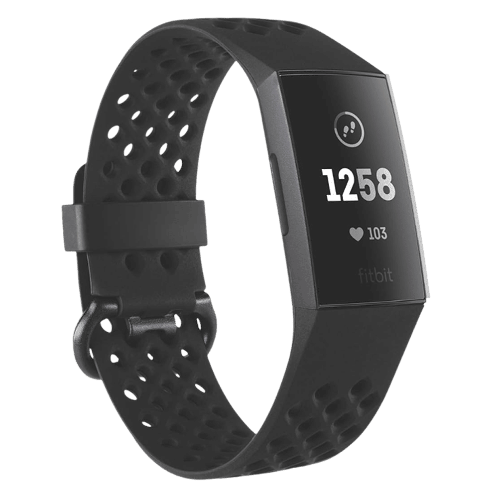 fitbit Silicone Sport Band for Charge 3 (Black) fitbit Silicone Sport Band for Charge 3 (Black)_3