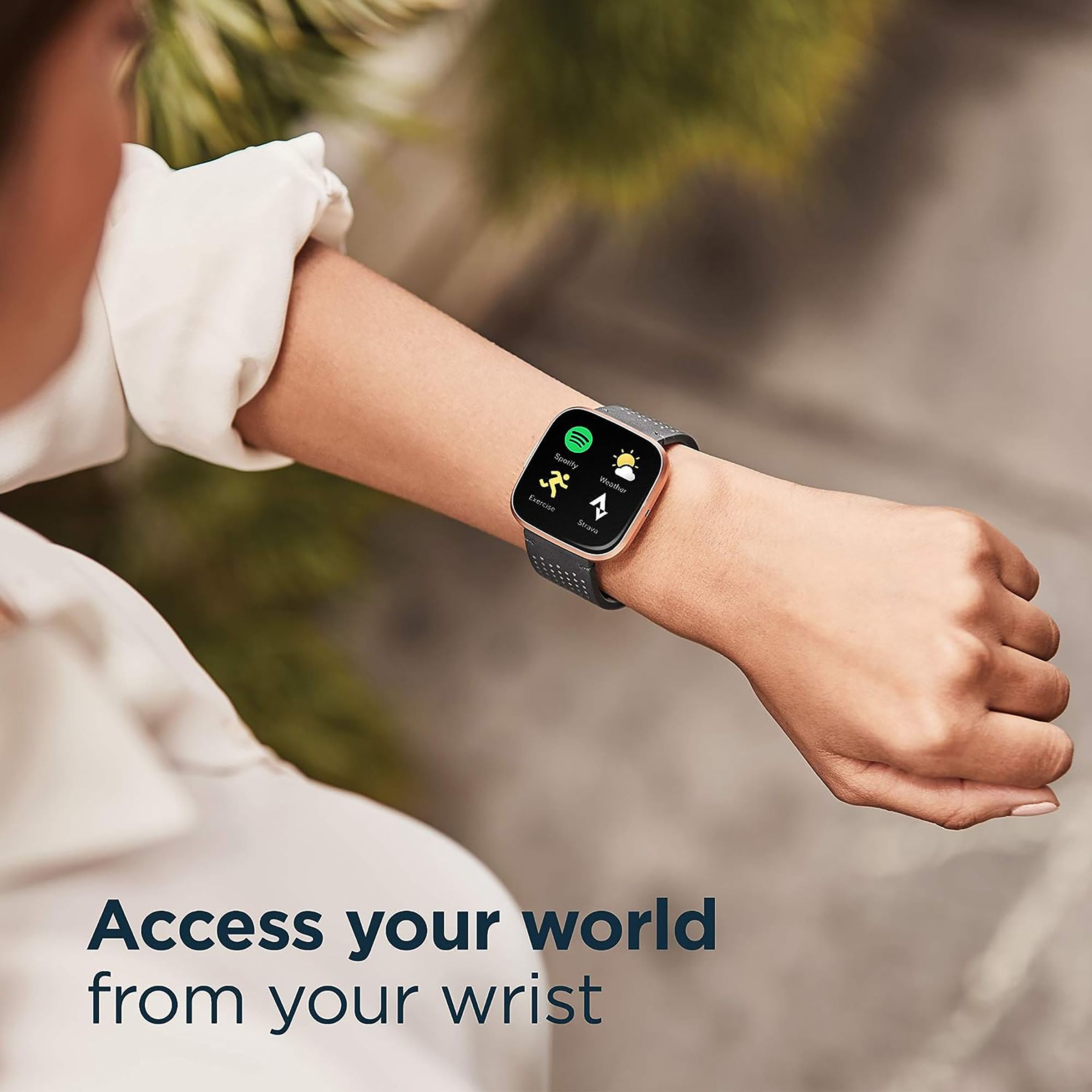fitbit Versa 2 Smartwatch (Color AMOLED Touchscreen Display, FB507BKBK, Black/Carbon, Elastomer Band)_7