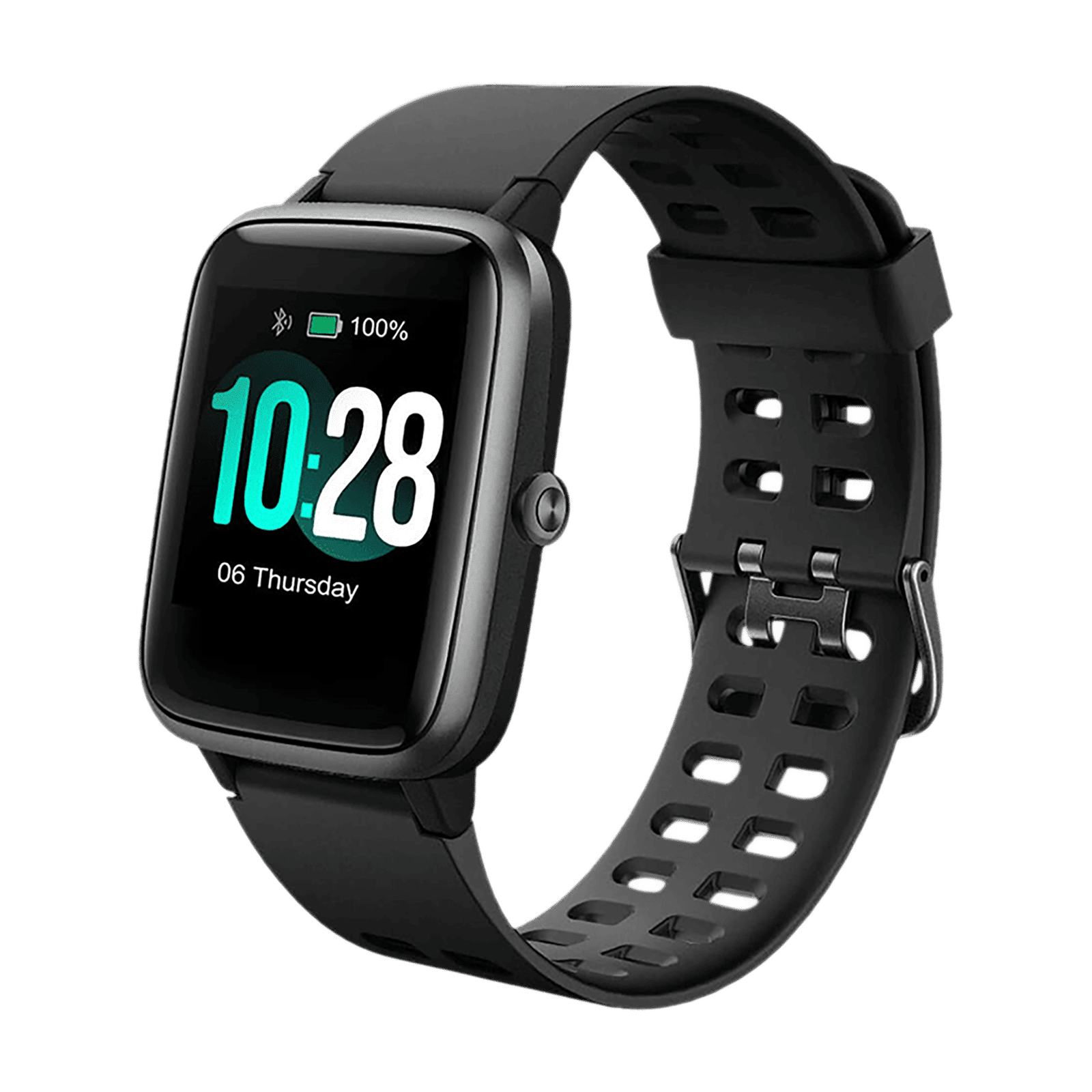 PORTRONICS Yogg Kronos Smartwatch with Activity Tracker (33mm TFT-LCD Display, IP68 Water Resistant, Black)_4