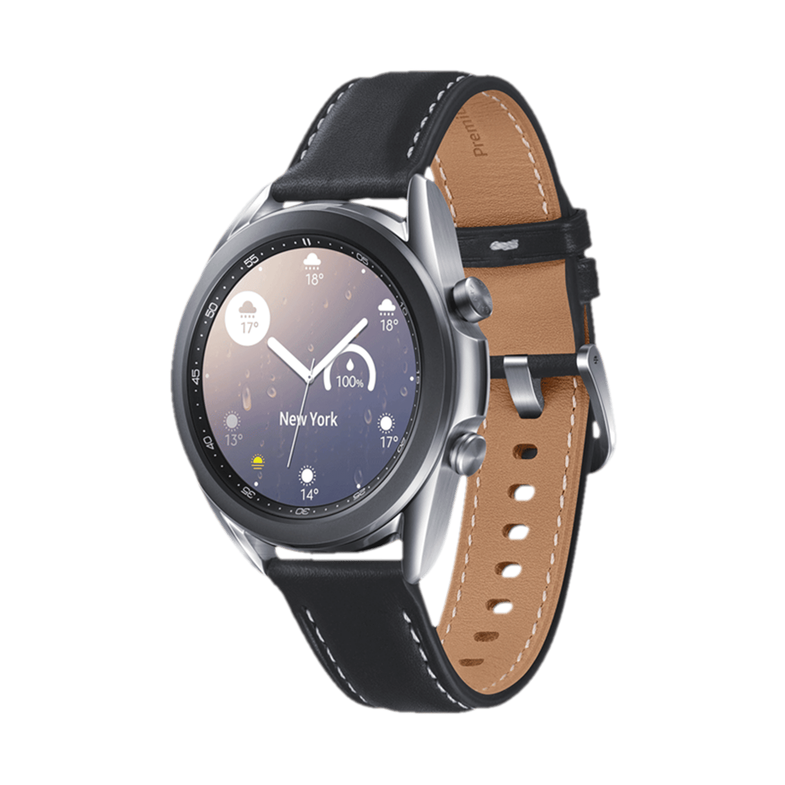 SAMSUNG Galaxy Watch3 GPS+Wi-Fi+Bluetooth Tizen OS Smartwatch (41mm Super AMOLED Display, Water Resistant, Black Strap)_7