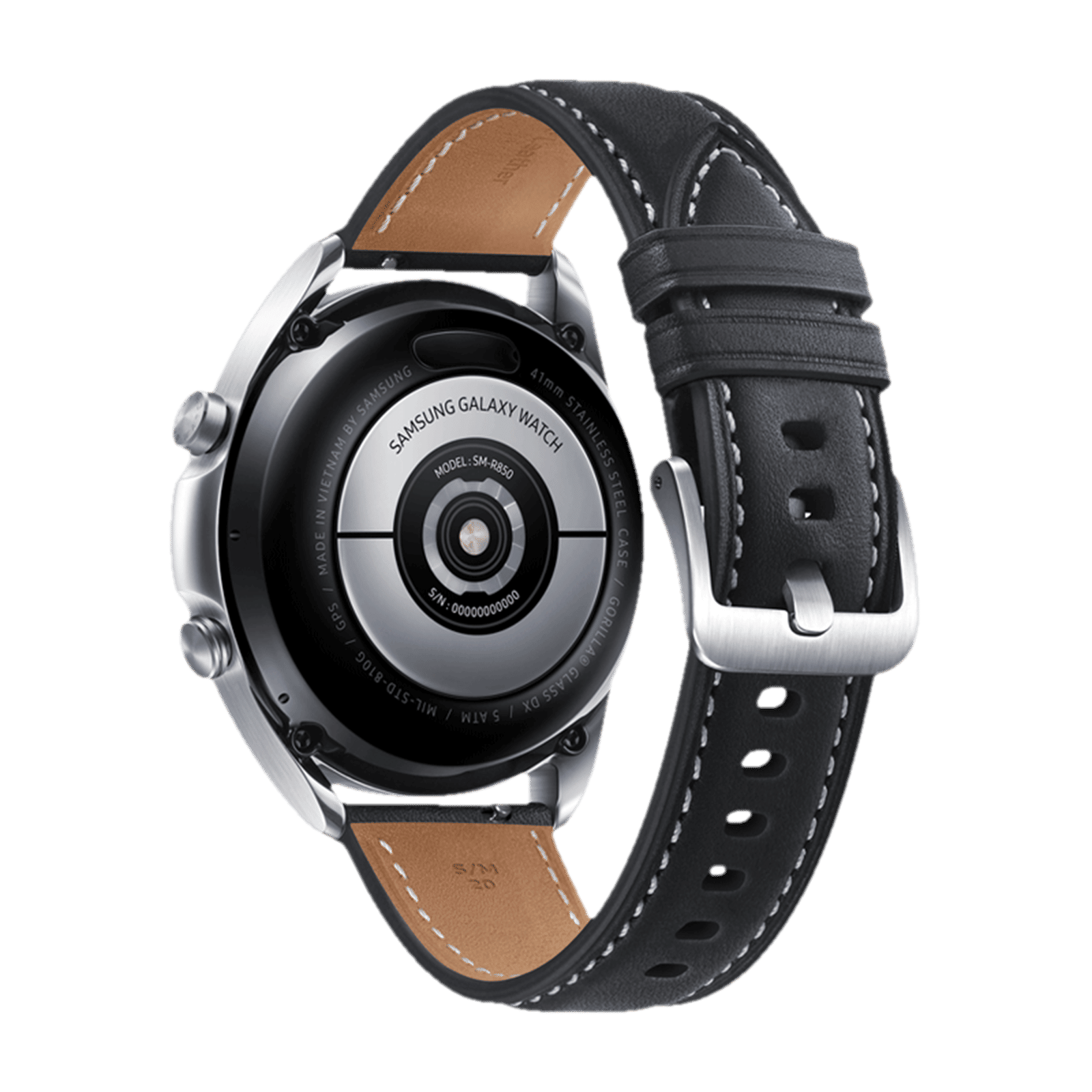 SAMSUNG Galaxy Watch3 GPS+Wi-Fi+Bluetooth Tizen OS Smartwatch (41mm Super AMOLED Display, Water Resistant, Black Strap)_8