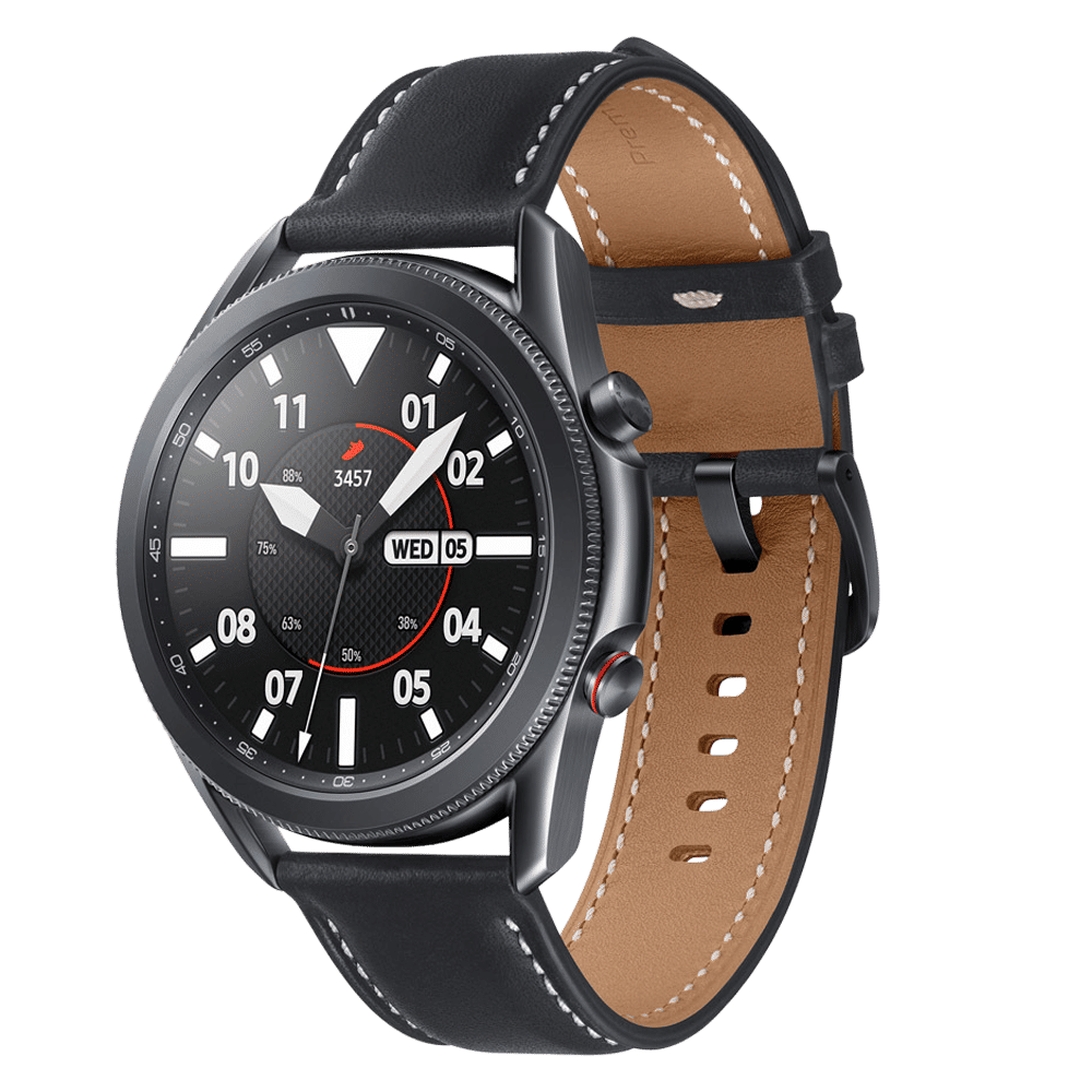 SAMSUNG Galaxy Watch3 GPS+Wi-Fi+4G SIM+Bluetooth Tizen OS Smartwatch (45mm Super AMOLED Display, Water Resistant, Black Strap)_4
