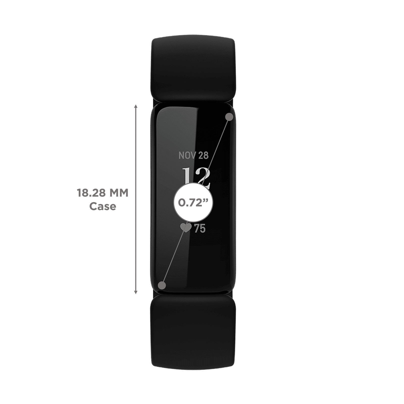 fitbit Inspire 2 Fitness Tracker with Sleep Tools (0.72 Inch OLED Display, Water Resistant, Black Strap)_2