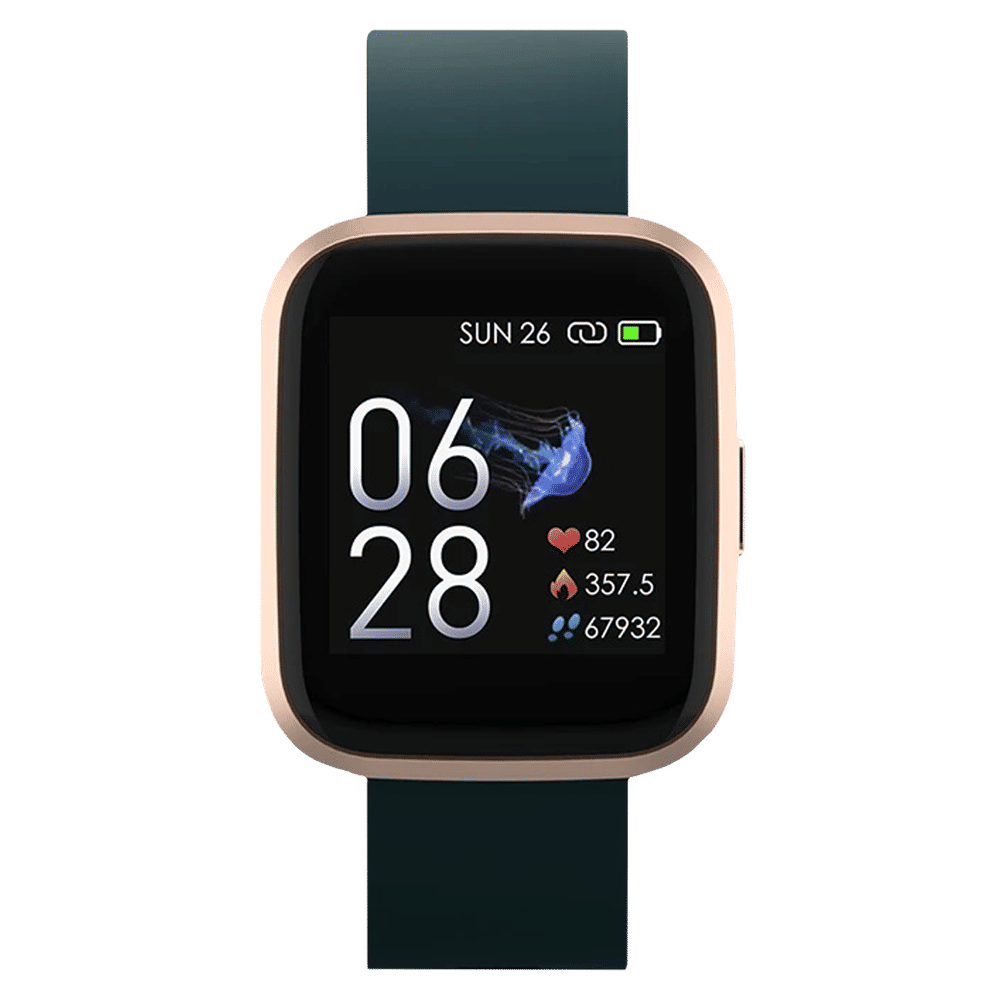 CROSSBEATS Ignite Smartwatch with GPS (40mm HD IPS Display, IP68 Waterproof, Green Strap)_1