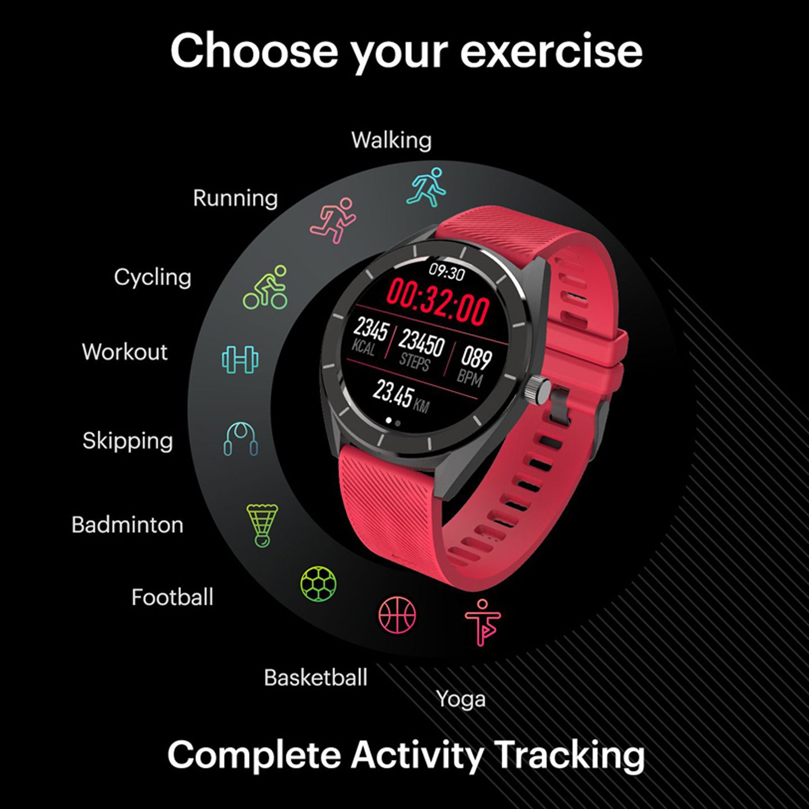 noise NoiseFit Endure Smartwatch with Activity Tracker (32.51mm LCD Display, IP68 Water Resistant, Racing Red Strap) noise NoiseFit Endure Smartwatch with Activity Tracker (32.51mm LCD Display, IP68 Water Resistant, Racing Red Strap)_10