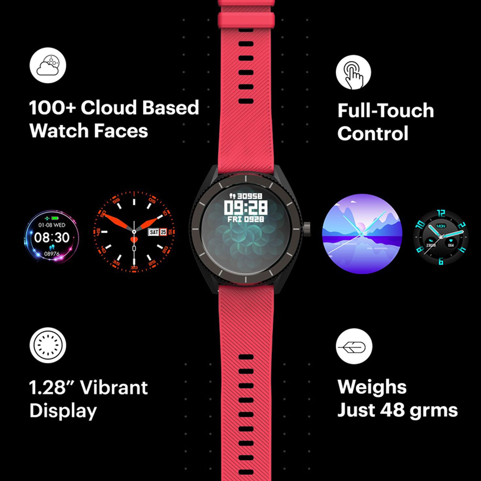 noise NoiseFit Endure Smartwatch with Activity Tracker (32.51mm LCD Display, IP68 Water Resistant, Racing Red Strap) noise NoiseFit Endure Smartwatch with Activity Tracker (32.51mm LCD Display, IP68 Water Resistant, Racing Red Strap)_11