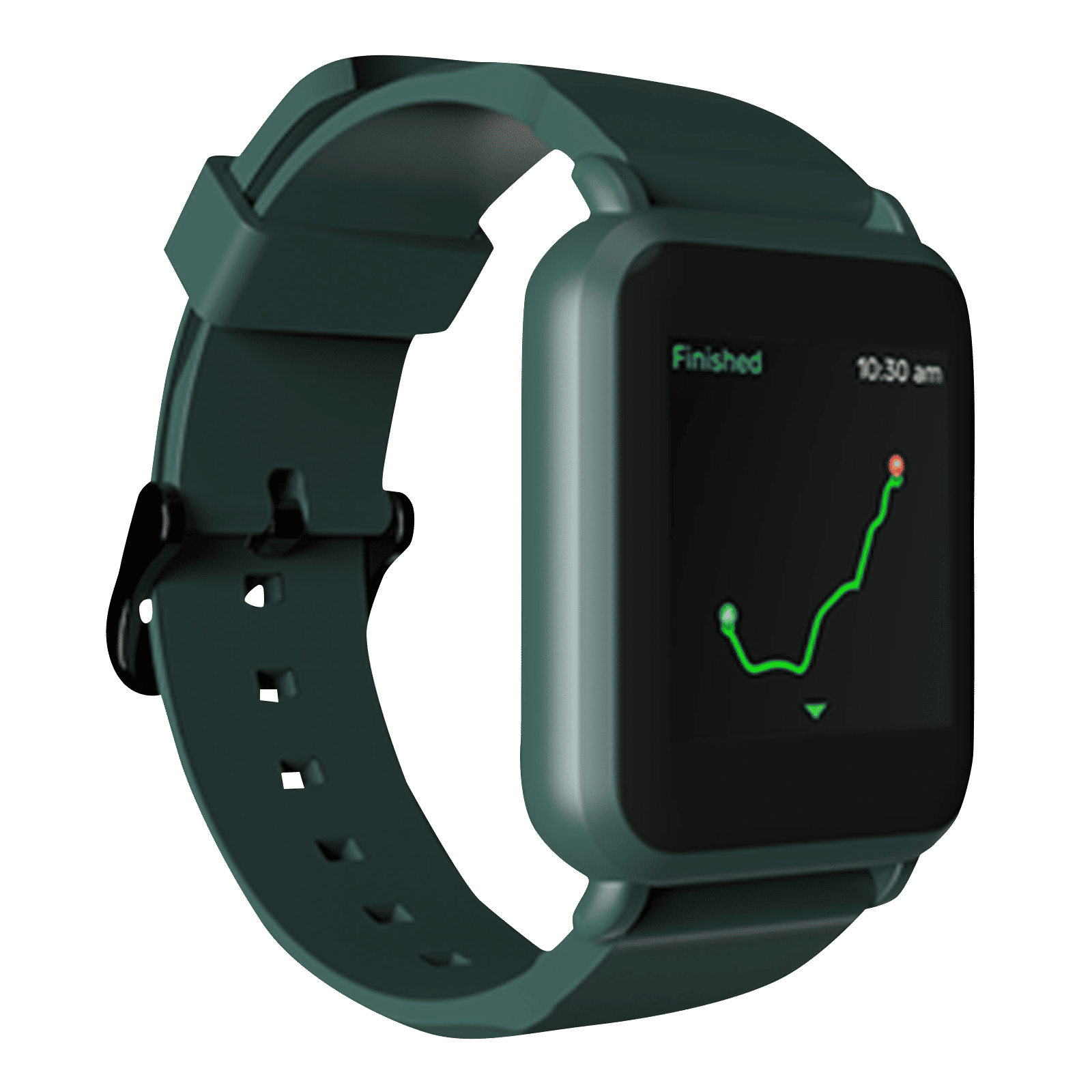 noise ColorFit Nav Smartwatch with Activity Tracker (35.56mm LCD Display, IP68 Water Resistant, Camo Green Strap)_5