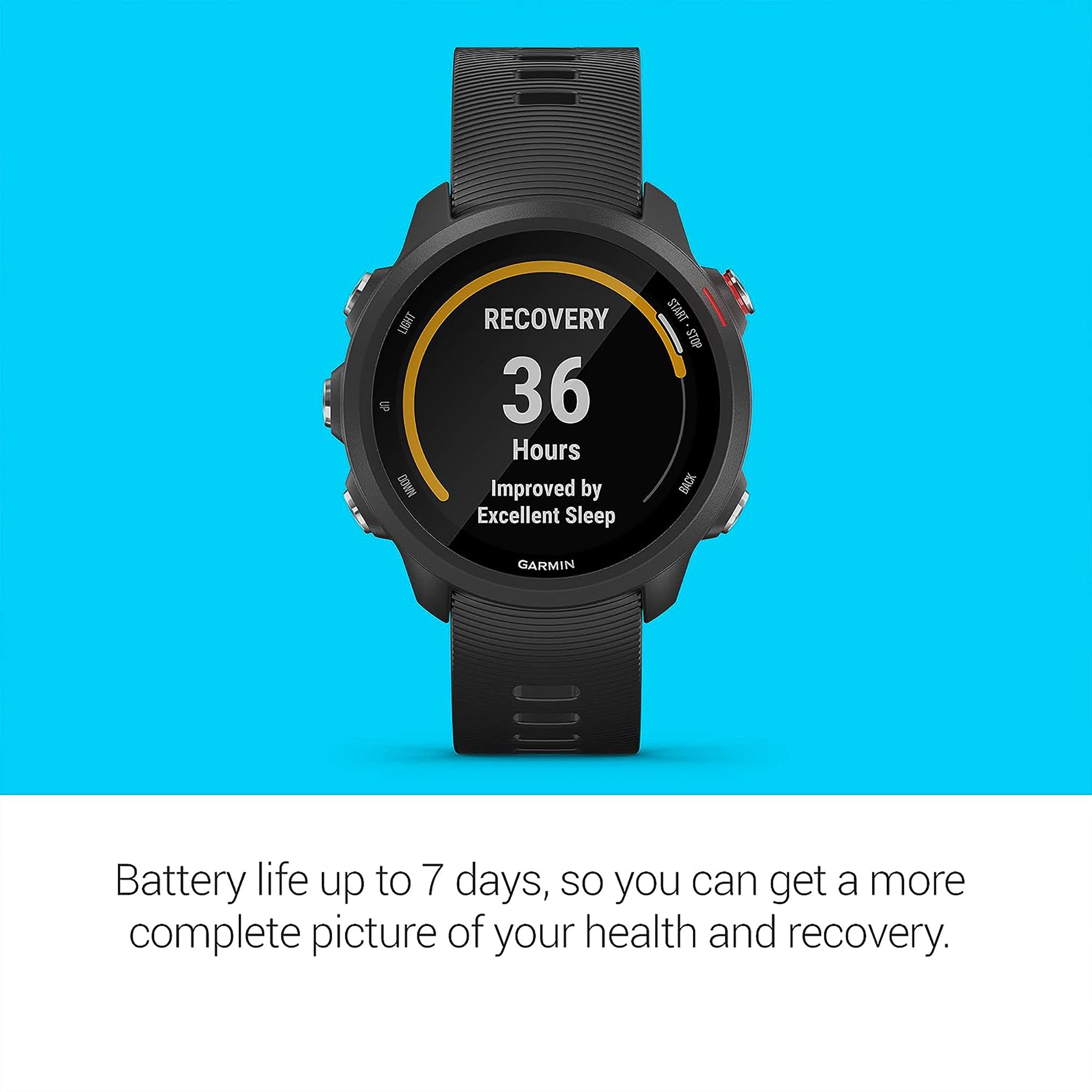 GARMIN Forerunner 245 Music Smartwatch with Activity Tracker (30.4mm with MIP Display, Water Resistant, Black Strap) GARMIN Forerunner 245 Music Smartwatch with Activity Tracker (30.4mm with MIP Display, Water Resistant, Black Strap)_4