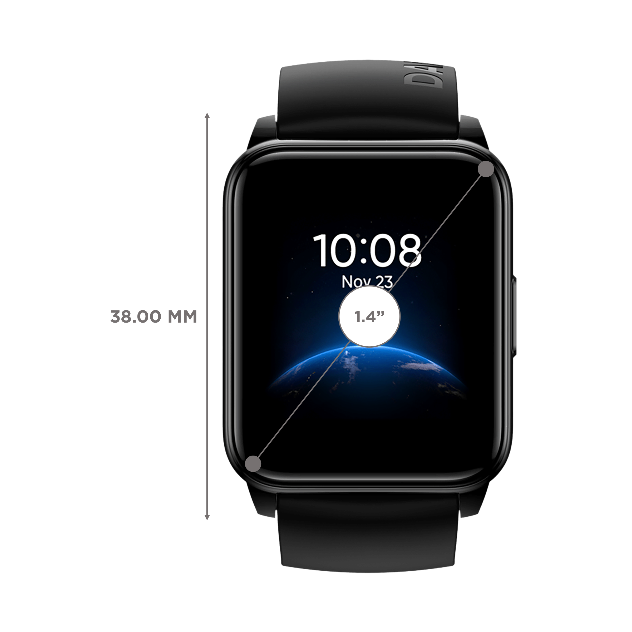realme Watch 2 Smartwatch with Activity Tracker (35mm LCD Display, IP68 Water Resistant, Black)_3