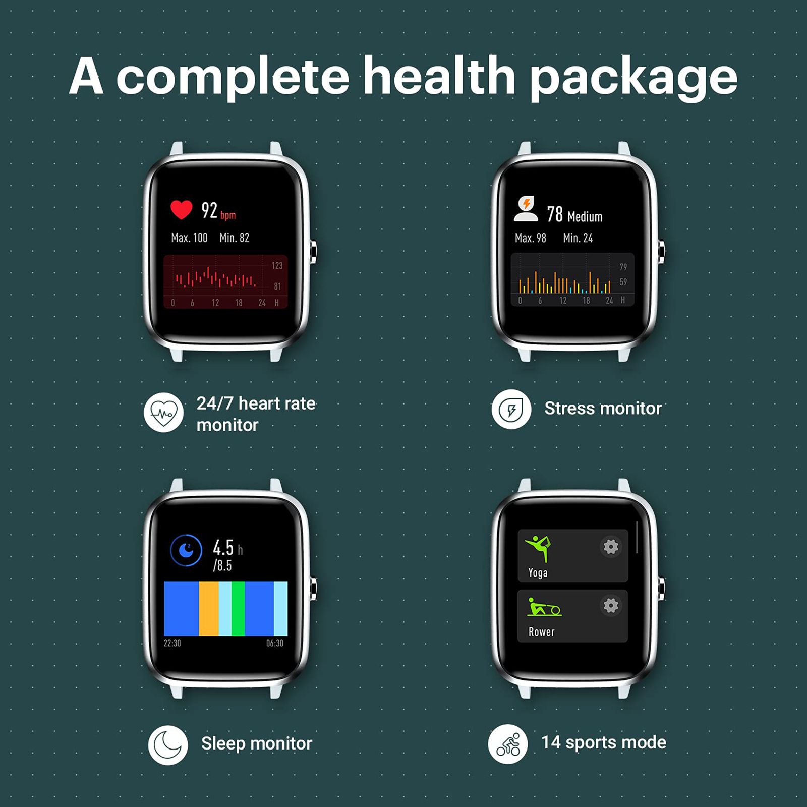 noise ColorFit Pro 2 Smartwatch with Activity Tracker (33mm LCD Display, IP68 Waterproof, Mist Grey Strap) noise ColorFit Pro 2 Smartwatch with Activity Tracker (33mm LCD Display, IP68 Waterproof, Mist Grey Strap)_6