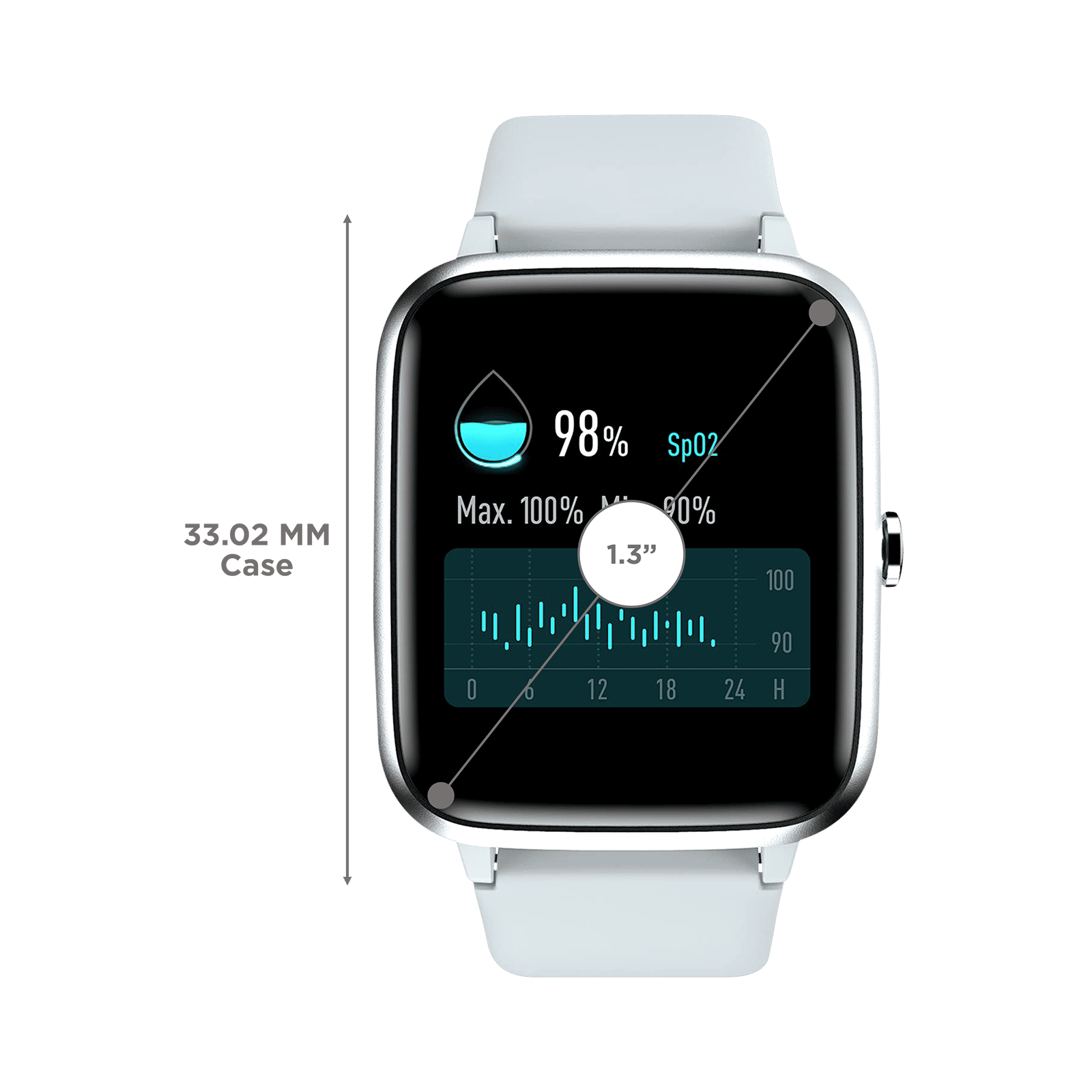 noise ColorFit Pro 2 Smartwatch with Activity Tracker (33mm LCD Display, IP68 Waterproof, Mist Grey Strap) noise ColorFit Pro 2 Smartwatch with Activity Tracker (33mm LCD Display, IP68 Waterproof, Mist Grey Strap)_3