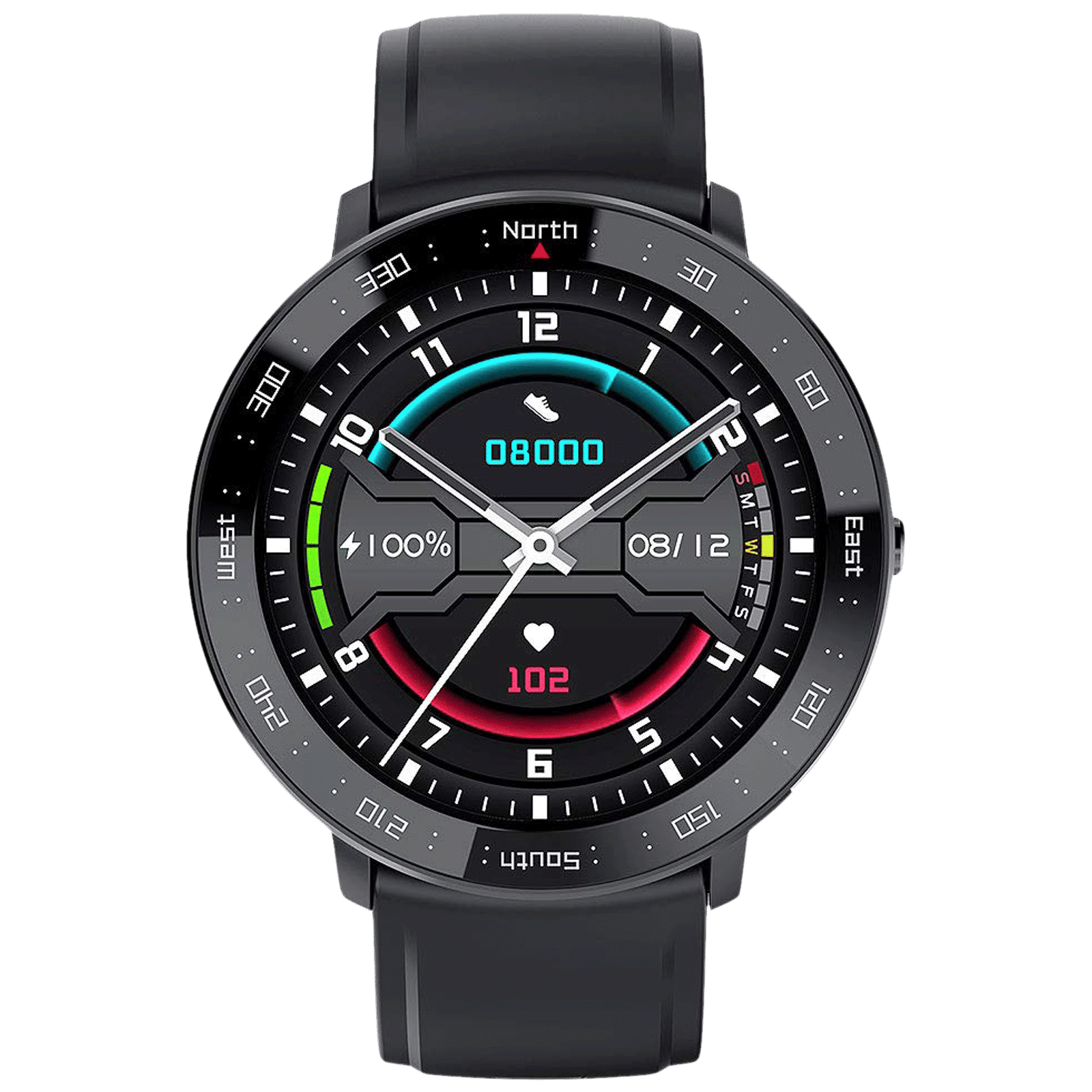 eOnz North Edge Keep NL03 Smartwatch with Camera Control (32.5mm HD IPS Display, IP67 Water Resistant, Black Strap) eOnz North Edge Keep NL03 Smartwatch with Camera Control (32.5mm HD IPS Display, IP67 Water Resistant, Black Strap)_1