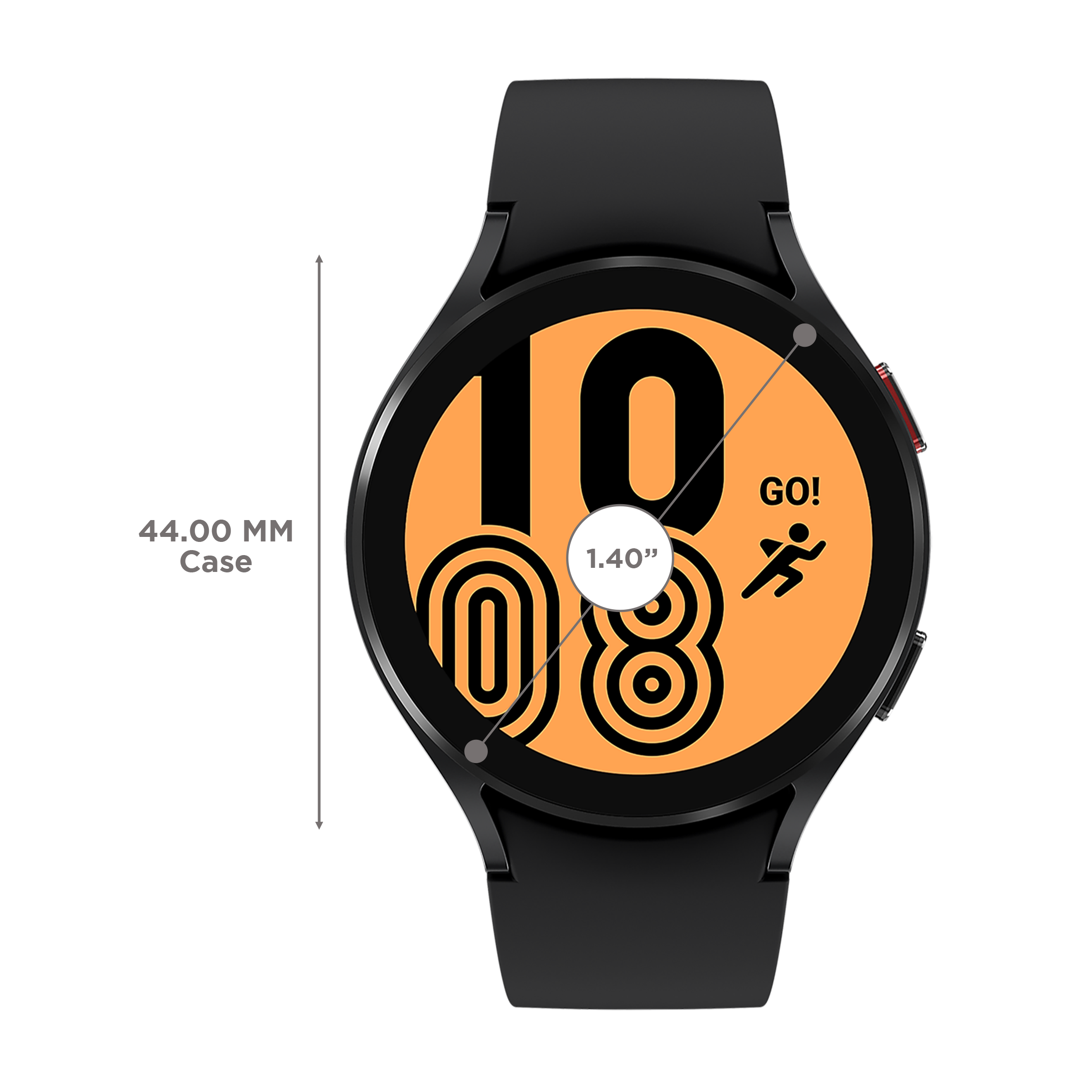 SAMSUNG Galaxy Watch4 GPS+Wi-Fi+Bluetooth Wear OS Smartwatch (44mm Super AMOLED Display, Water Resistant, Black Strap)_3