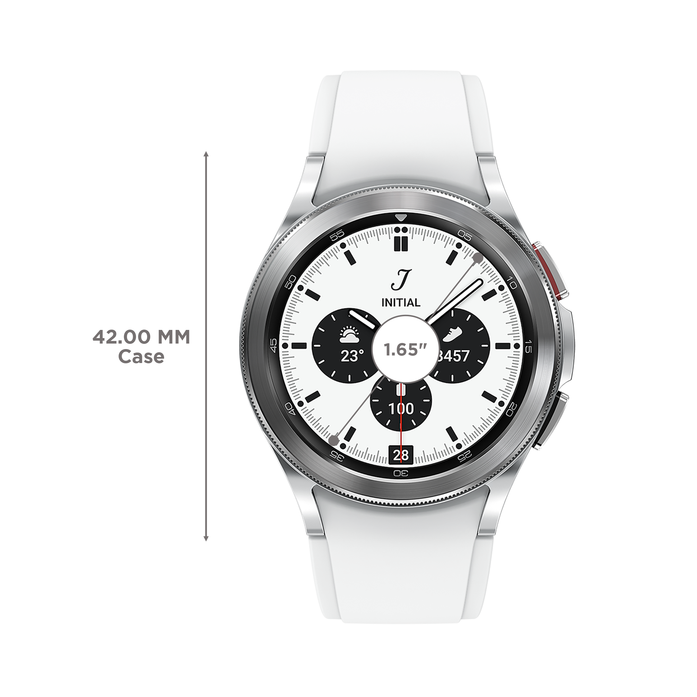 SAMSUNG Galaxy Watch4 Classic Smartwatch with Activity Tracker (42mm Super AMOLED Display, Water Resistant, Silver Strap) SAMSUNG Galaxy Watch4 Classic Smartwatch with Activity Tracker (42mm Super AMOLED Display, Water Resistant, Silver Strap)_3