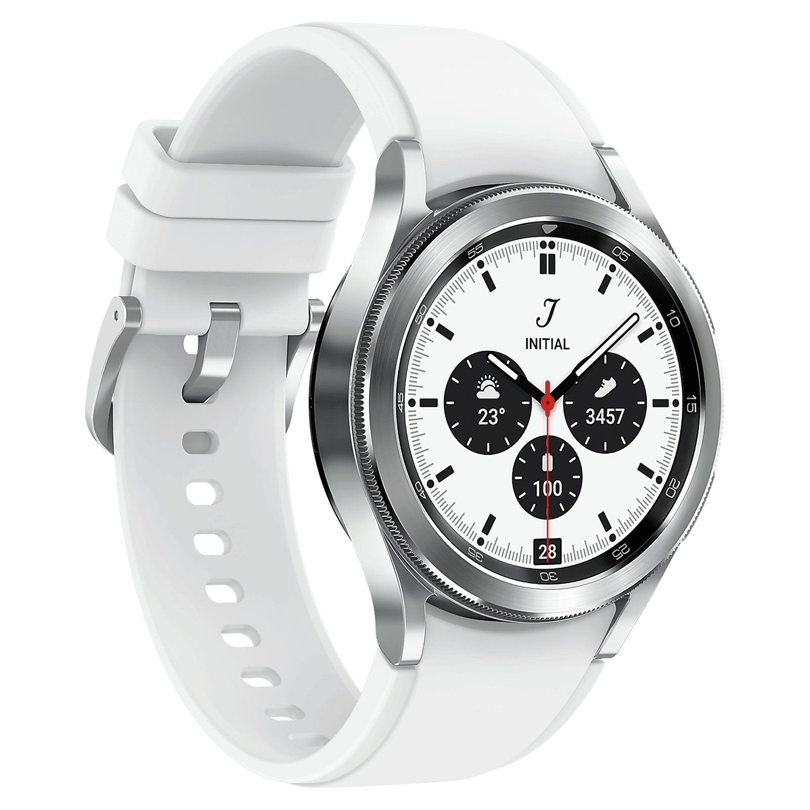SAMSUNG Galaxy Watch4 Classic Smartwatch with Activity Tracker (42mm Super AMOLED Display, Water Resistant, Silver Strap) SAMSUNG Galaxy Watch4 Classic Smartwatch with Activity Tracker (42mm Super AMOLED Display, Water Resistant, Silver Strap)_6