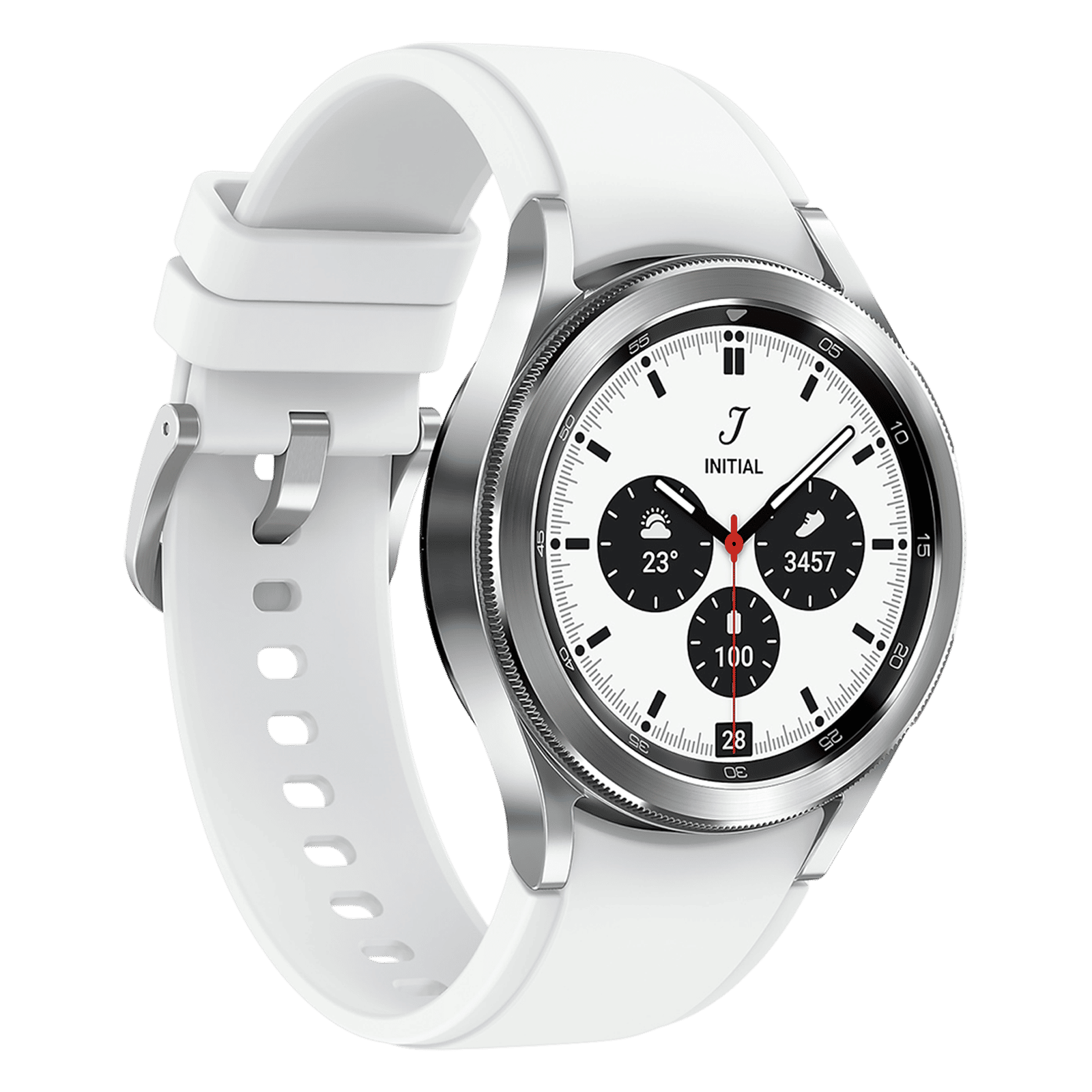 SAMSUNG Galaxy Watch4 Classic GPS+Wi-Fi+4G SIM+Bluetooth Wear OS Smartwatch (42mm Super AMOLED Display, Sweat Resistant, Silver Strap) SAMSUNG Galaxy Watch4 Classic GPS+Wi-Fi+4G SIM+Bluetooth Wear OS Smartwatch (42mm Super AMOLED Display, Sweat Resistant, Silver Strap)_6