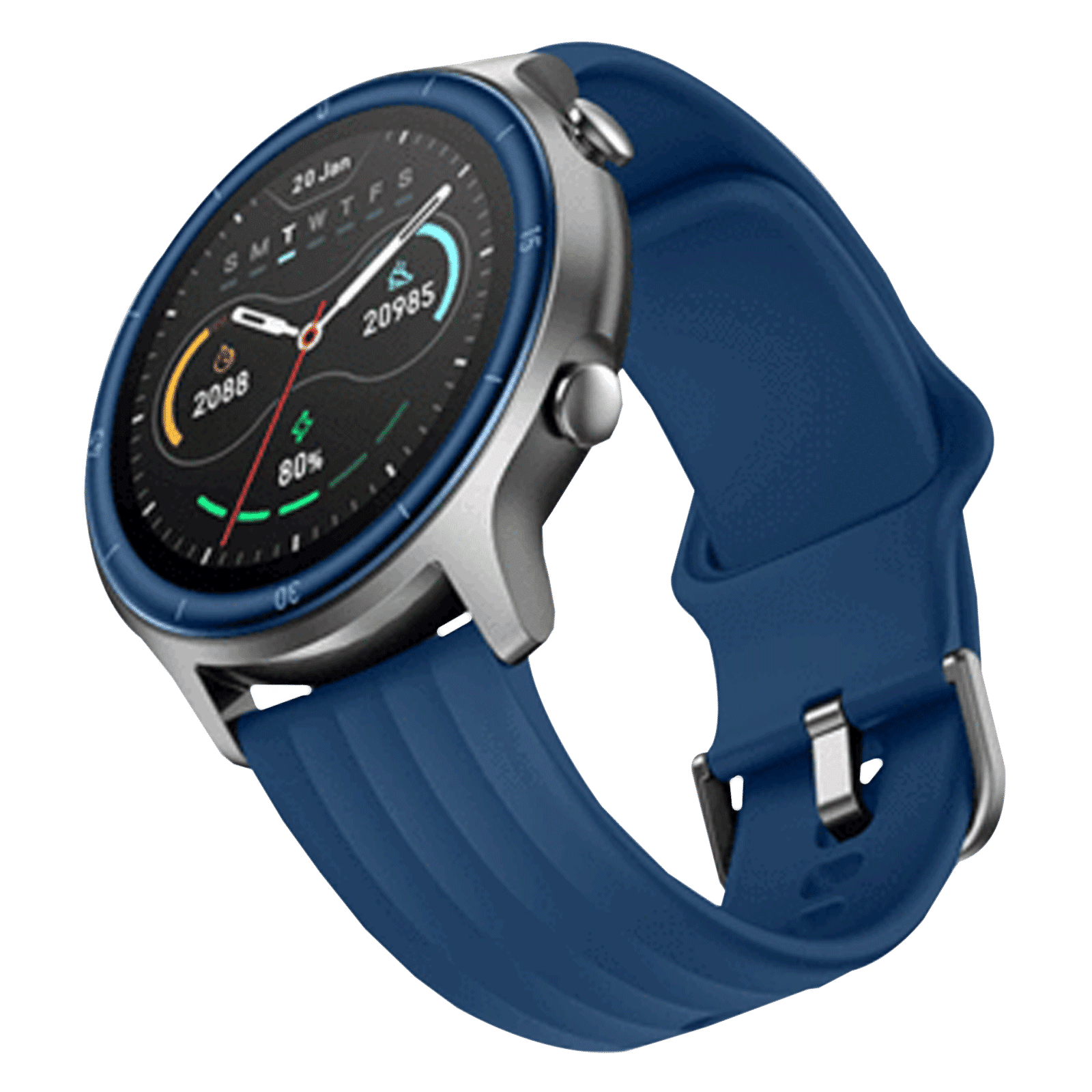 noise NoiseFit Agile Smart Watch with 14 Sports Modes (32.51mm Display, 5ATM Waterproof, Power Blue Strap)_5