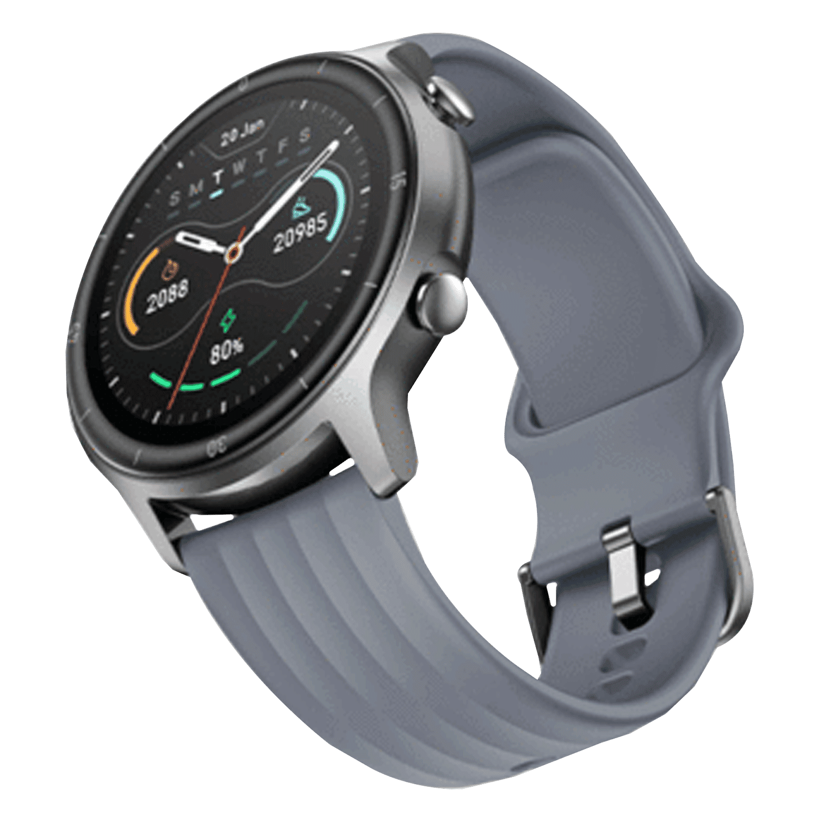 noise NoiseFit Agile Smart Watch with 14 Sports Modes (32.51mm Display, 5ATM Waterproof, Grey Strap)_5