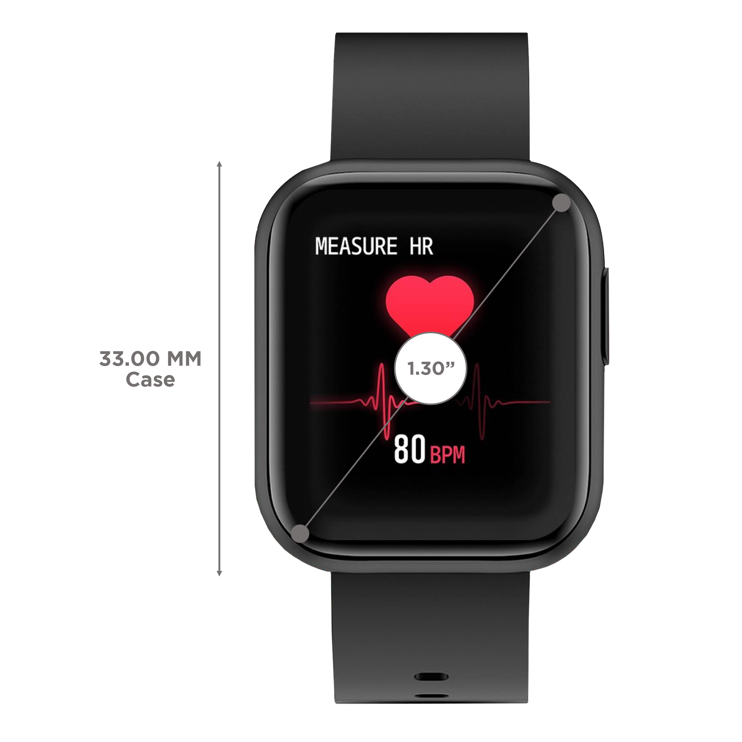 Fire-Boltt Ninja Pro BSW011 Smartwatch with Activity Tracker (33mm HD Display, IP67 Water Resistant, Black Strap)_3