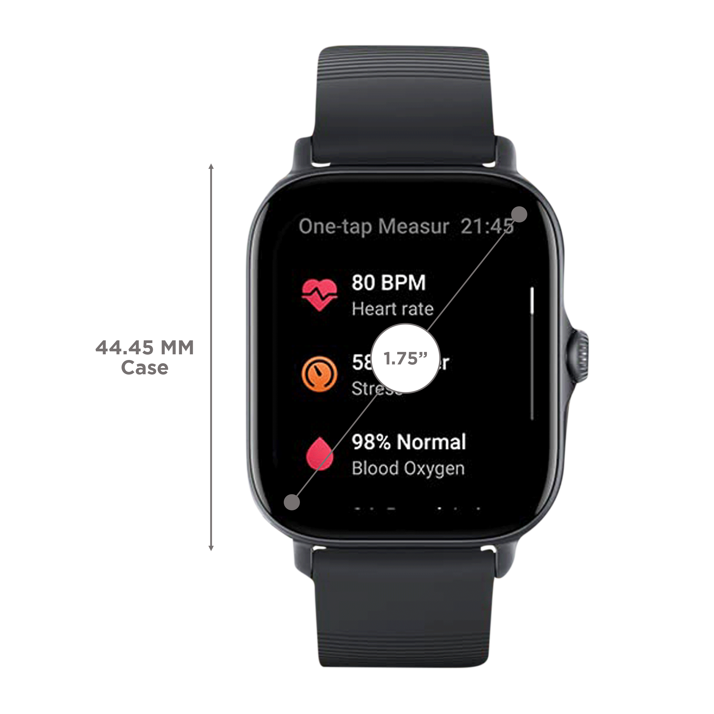 amazfit GTS 3 Smartwatch with Activity Tracker (44.45mm AMOLED Display, Water Resistant, Black Strap)_3