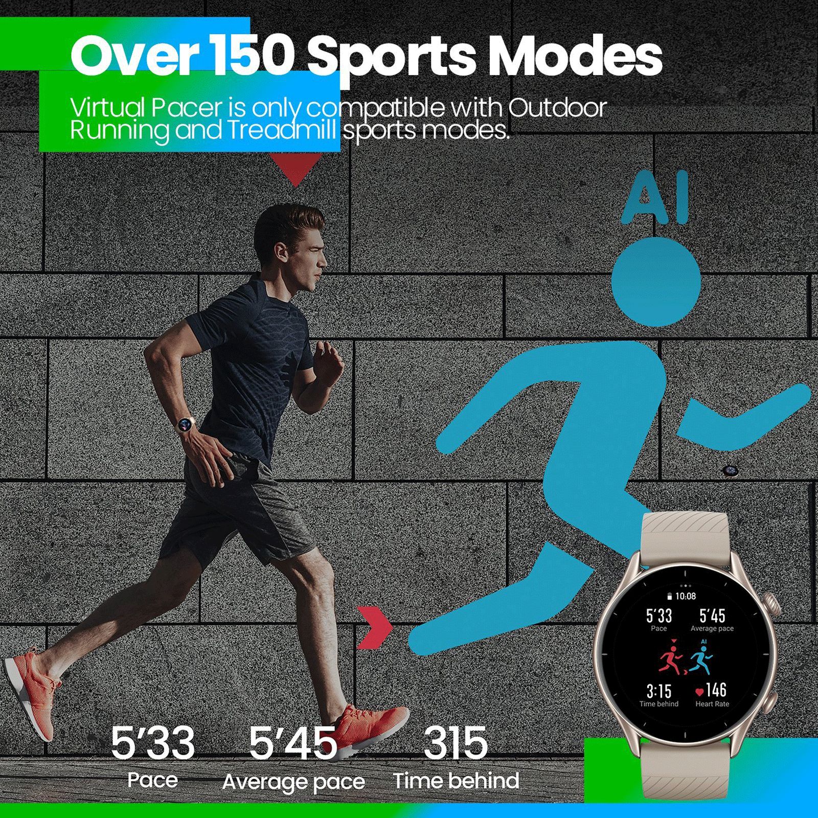 amazfit GTR 3 Smartwatch with Activity Tracker (35.3mm AMOLED Display, Water Resistant, Moonlight Grey Strap) amazfit GTR 3 Smartwatch with Activity Tracker (35.3mm AMOLED Display, Water Resistant, Moonlight Grey Strap)_7