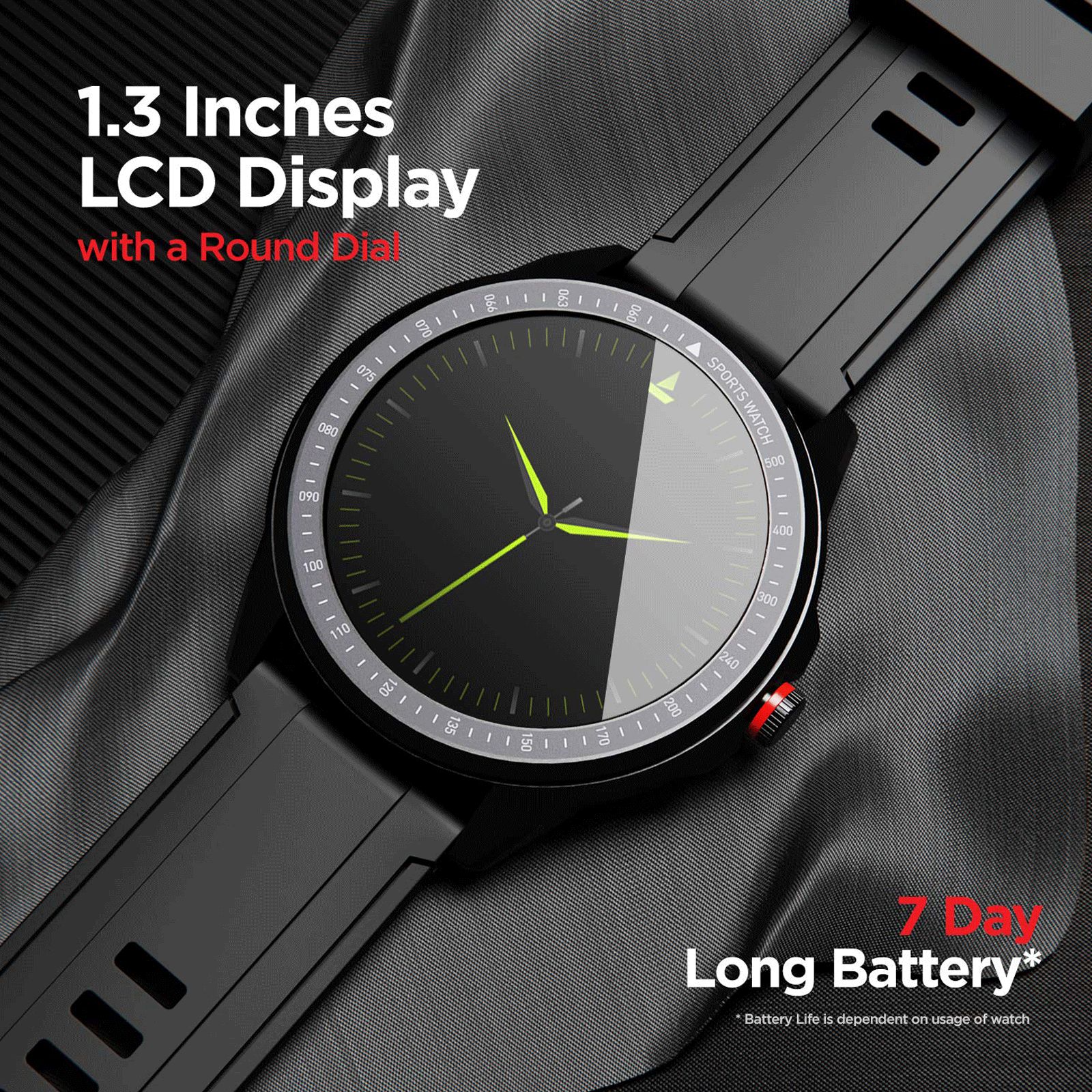 boAt Flash RTL Edition Smartwatch with Activity Tracker (33mm LCD Display, IP68 Water Resistant, Lightning Black Strap)_7