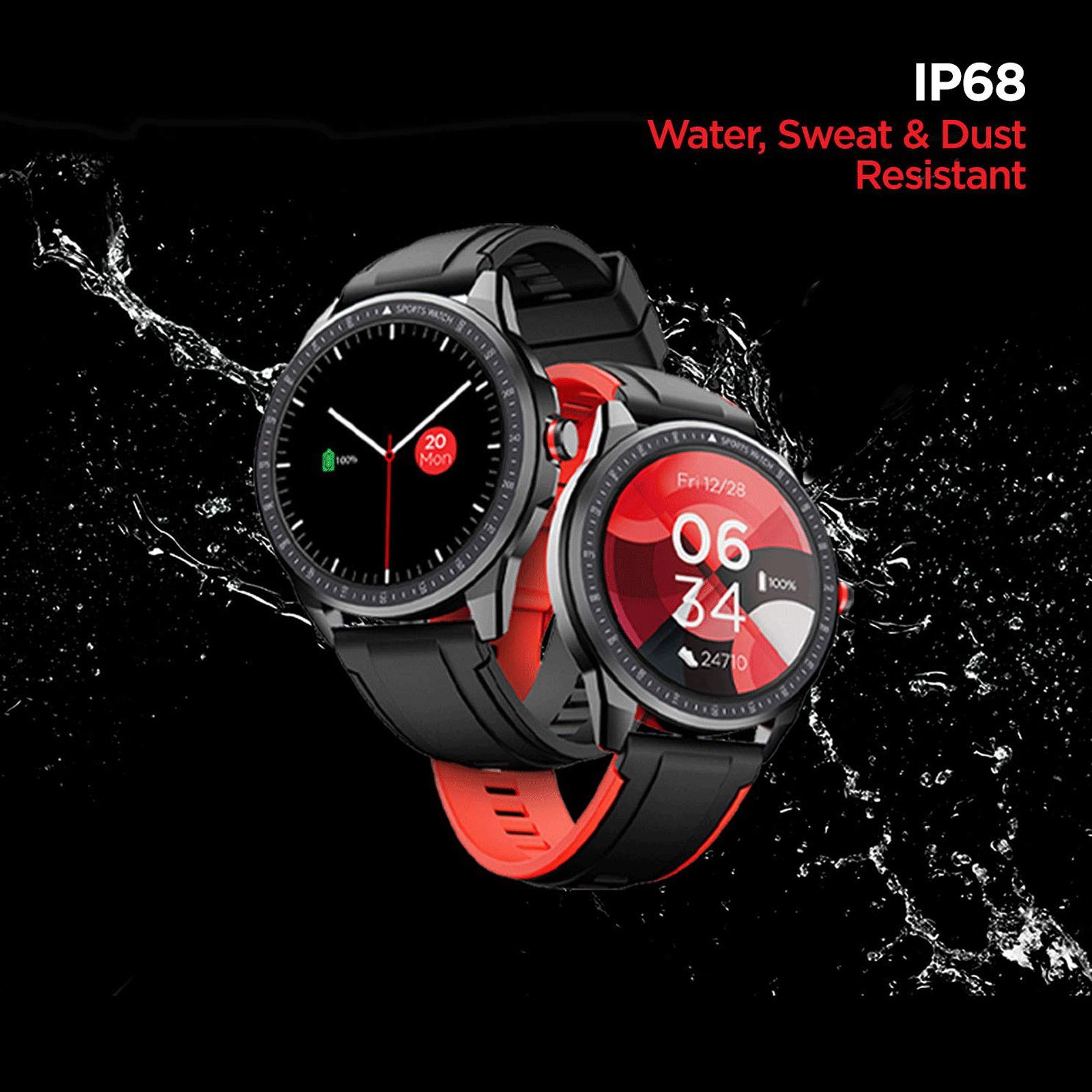 boAt Flash RTL Edition Smartwatch with Activity Tracker (33mm LCD Display, IP68 Water Resistant, Galaxy Blue Strap)_7
