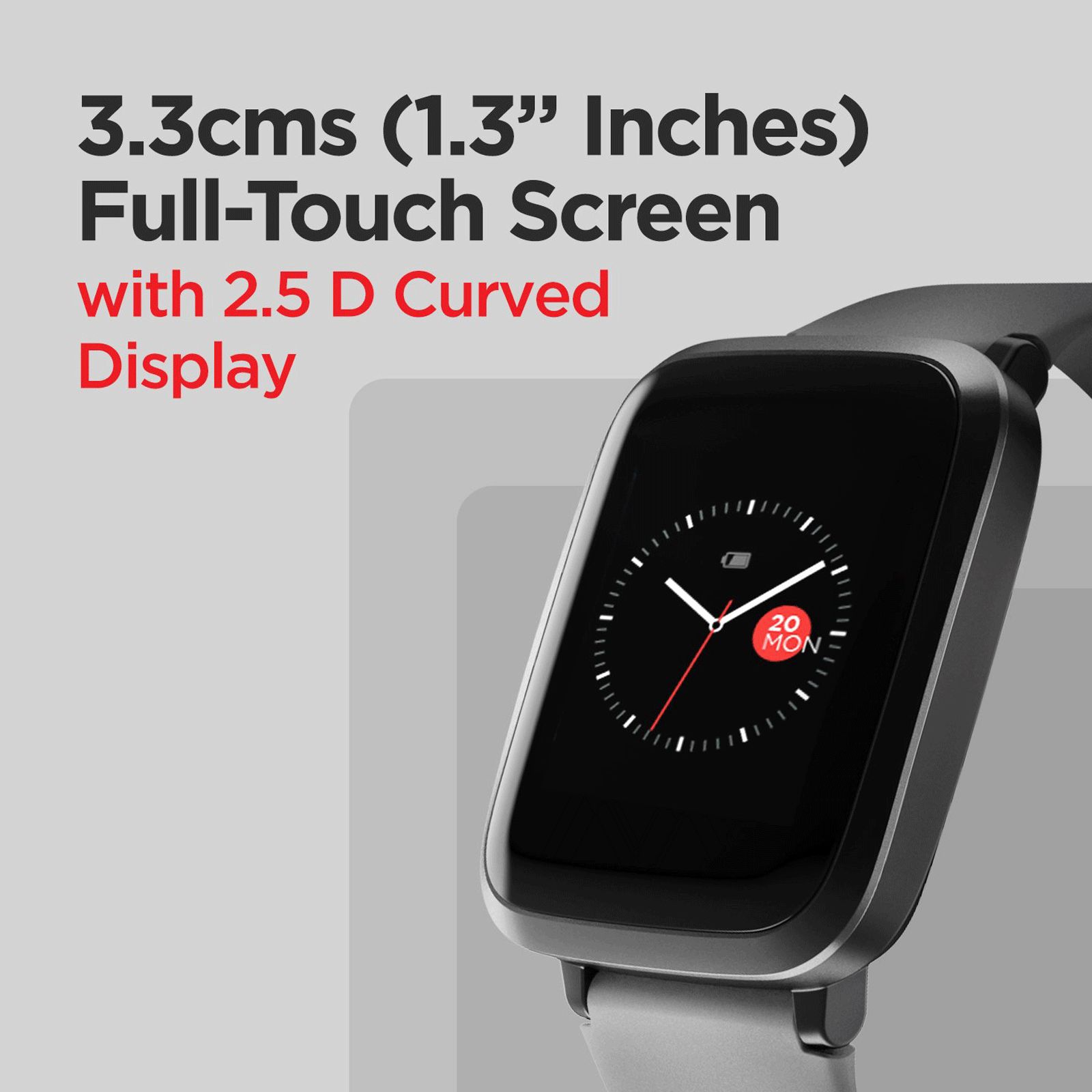 boAt Storm RTL Smartwatch with Activity Tracker (33mm 2.5D Curved Display, 5ATM Water Resistant, Cool Grey Strap) boAt Storm RTL Smartwatch with Activity Tracker (33mm 2.5D Curved Display, 5ATM Water Resistant, Cool Grey Strap)_6