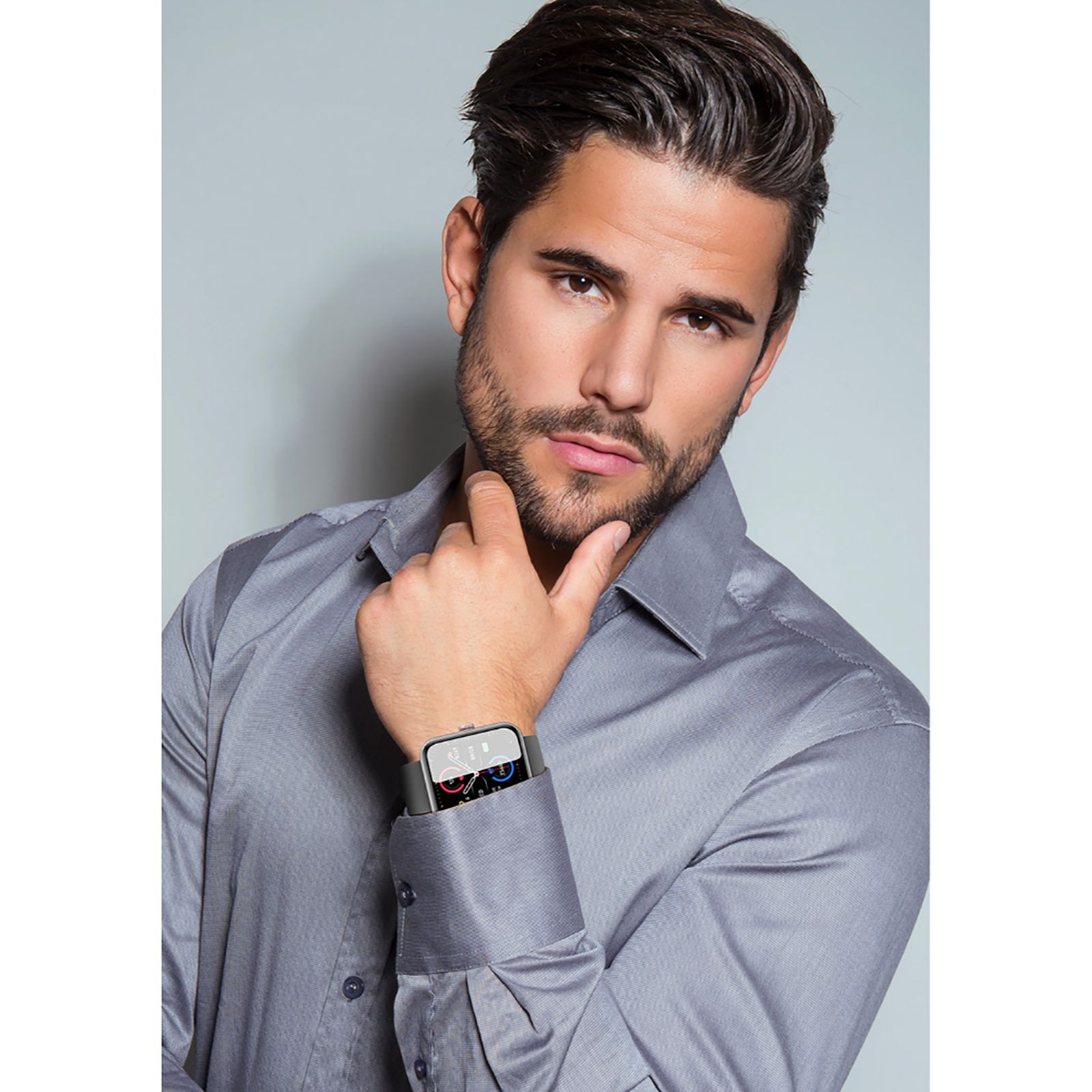 CROSSBEATS Ignite S3 Pro Smartwatch with Activity Tracker (44.95mm with IPS Display, IP67 Water Resistant, Black Strap)_4