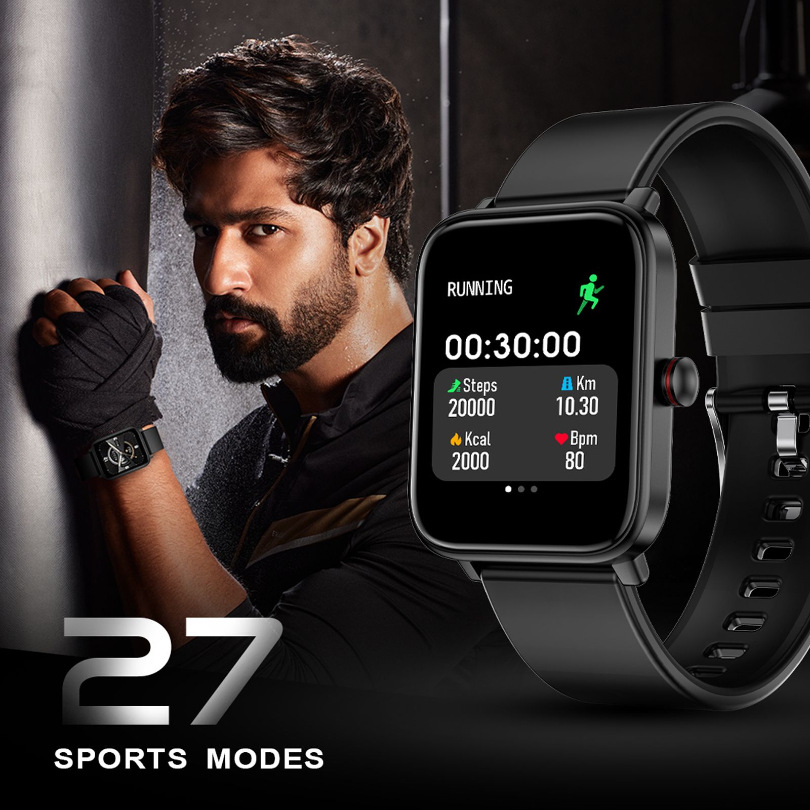 FIRE-BOLTT Ninja Pro Max BSW026 Smartwatch with Camera & Music Control (40mm LCD Display, IP68 Water Resistant, Black Strap)_7