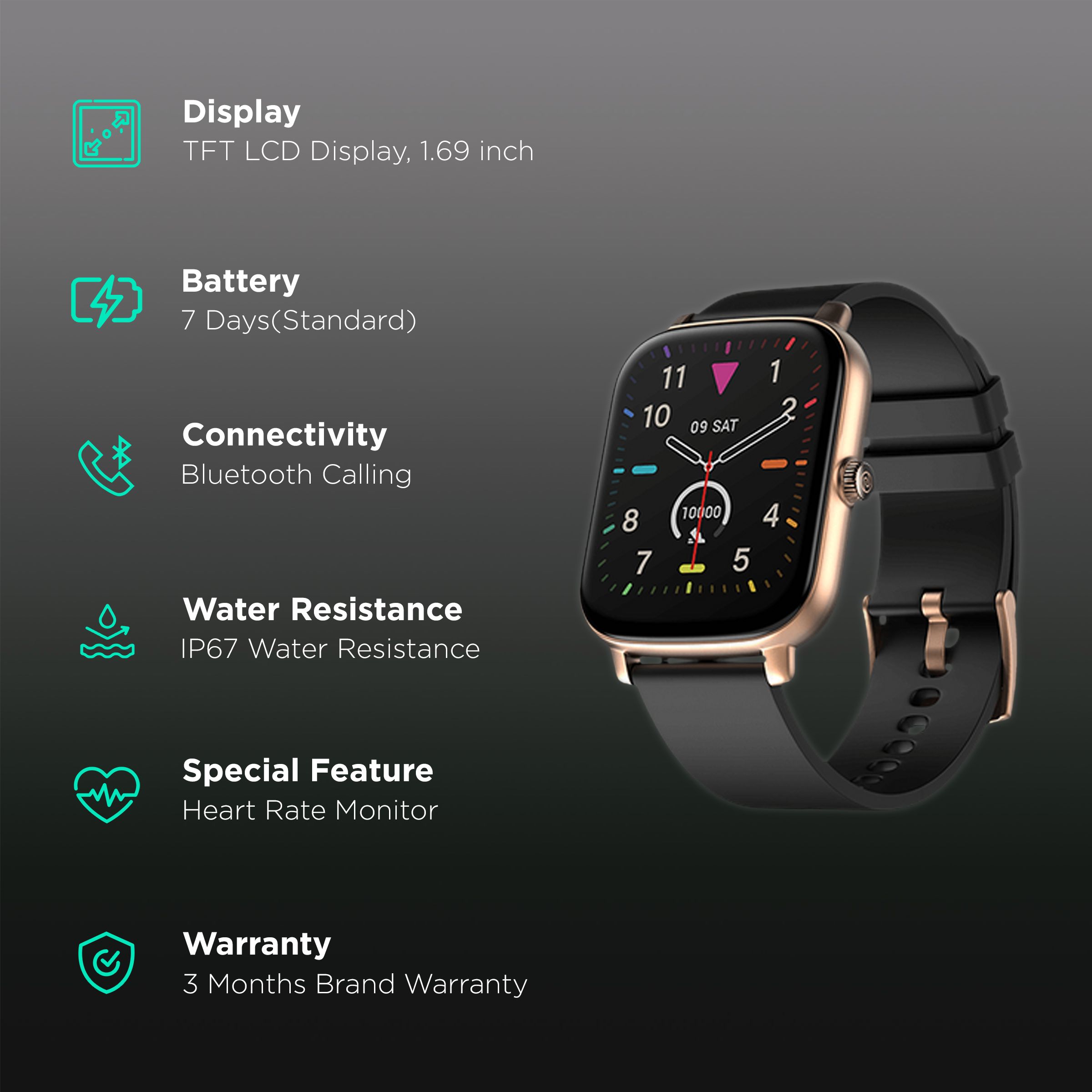noise ColorFit Icon Buzz Smartwatch with Bluetooth Calling (42.92mm TFT LCD Display, IP67 Water Resistant, Black Strap) noise ColorFit Icon Buzz Smartwatch with Bluetooth Calling (42.92mm TFT LCD Display, IP67 Water Resistant, Black Strap)_2