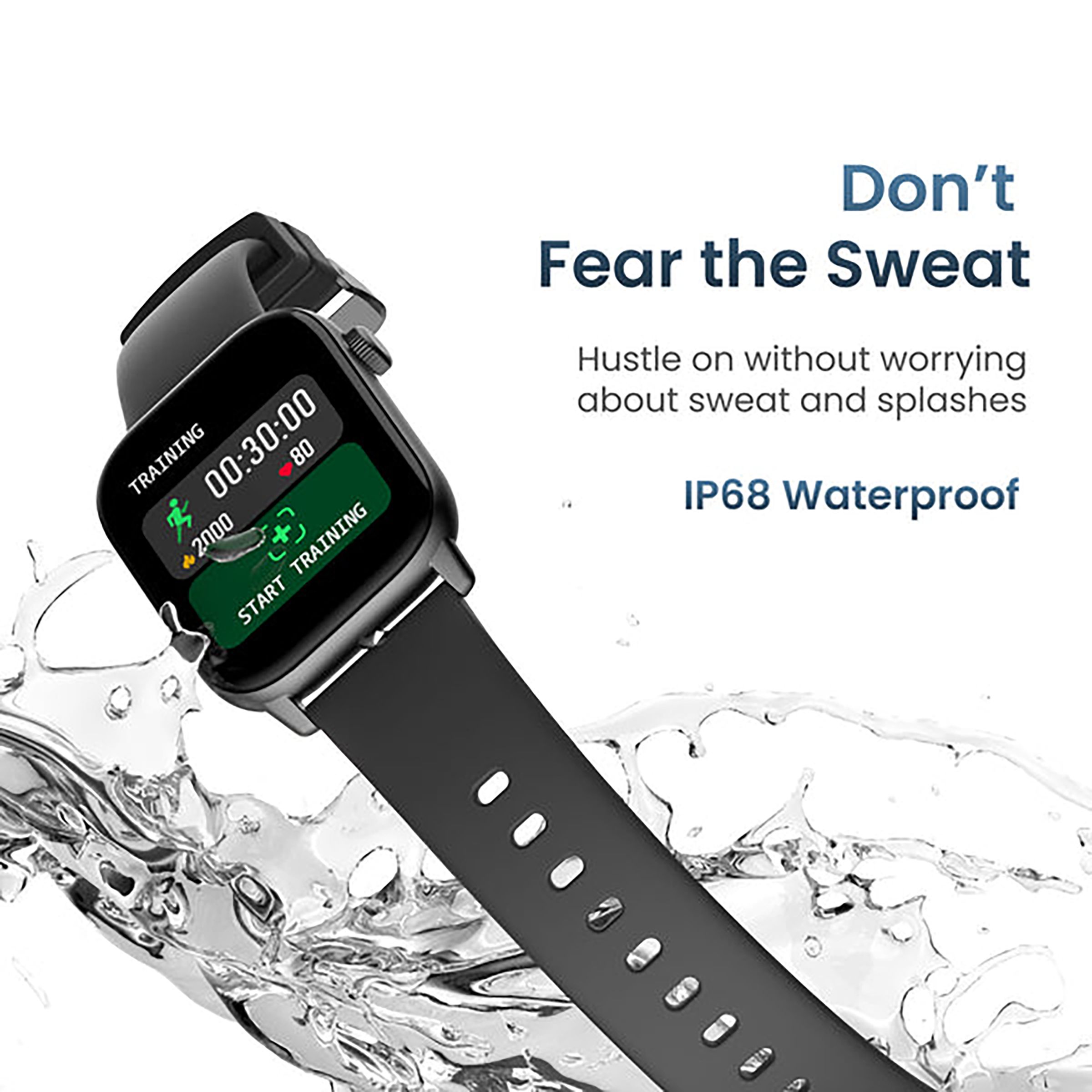 Fitshot Grip Smartwatch with Upto 7 Days Battery Life (42.92mm IPS LCD Display, IP68 Waterproof, Black Strap)_14