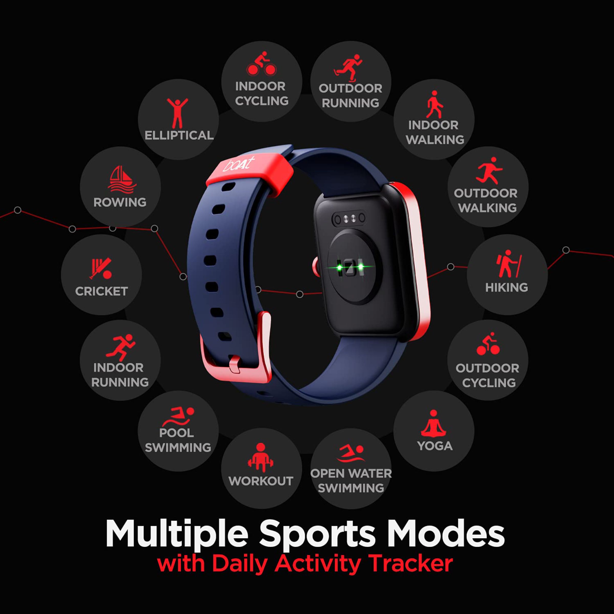 boAt Xtend Smartwatch with Activity Tracker (43mm LCD Display, 5ATM Water Resistant, Deep Blue Strap)_6