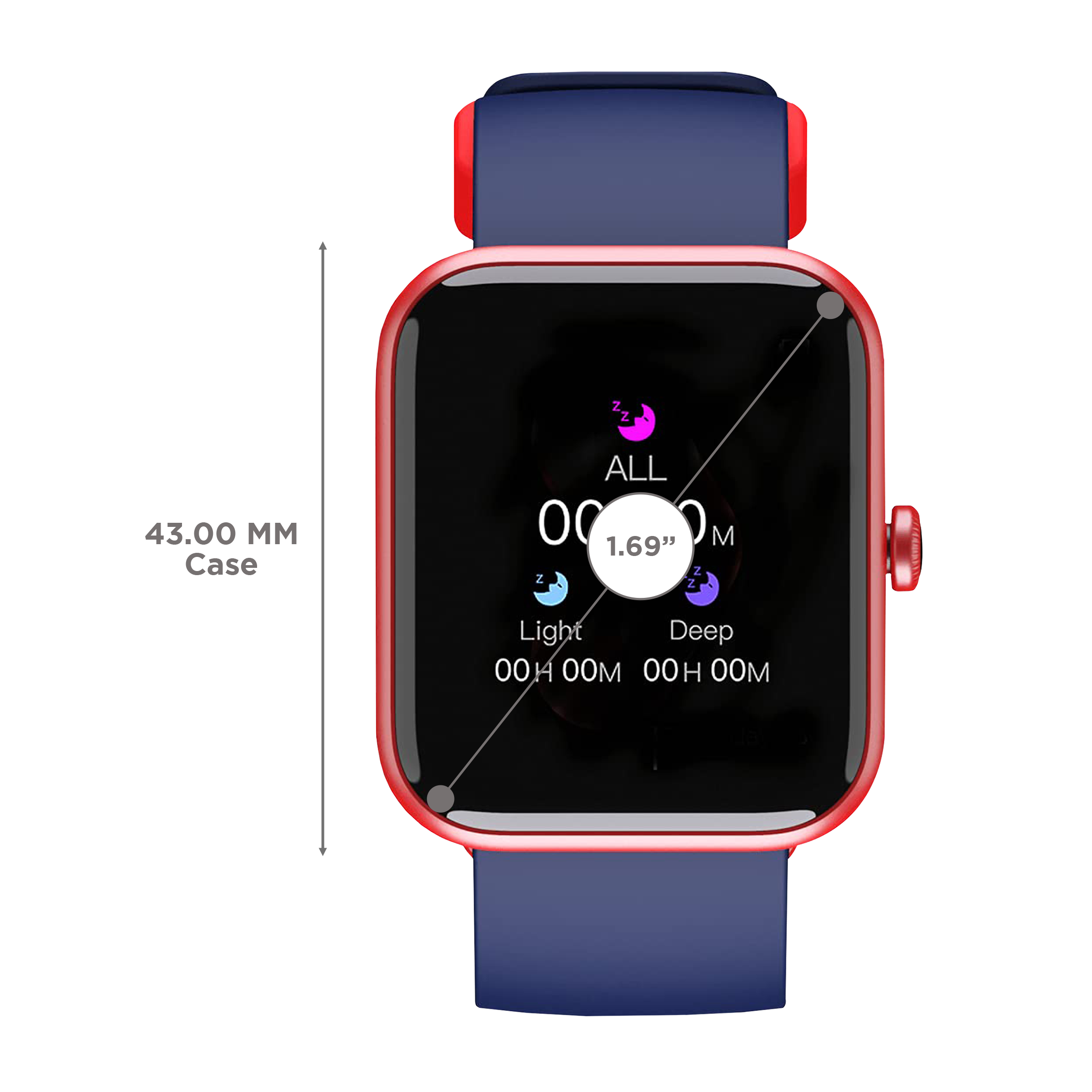 boAt Xtend Smartwatch with Activity Tracker (43mm LCD Display, 5ATM Water Resistant, Deep Blue Strap)_3