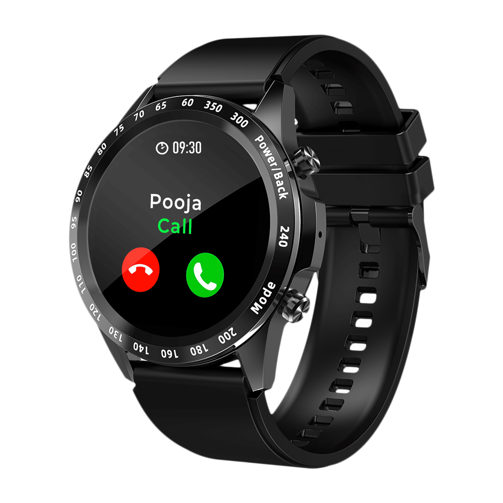 pTron Force X11s Smartwatch with Bluetooth Calling (33mm Full Touch Digital Display, IP68 Waterproof, Black Strap)_4