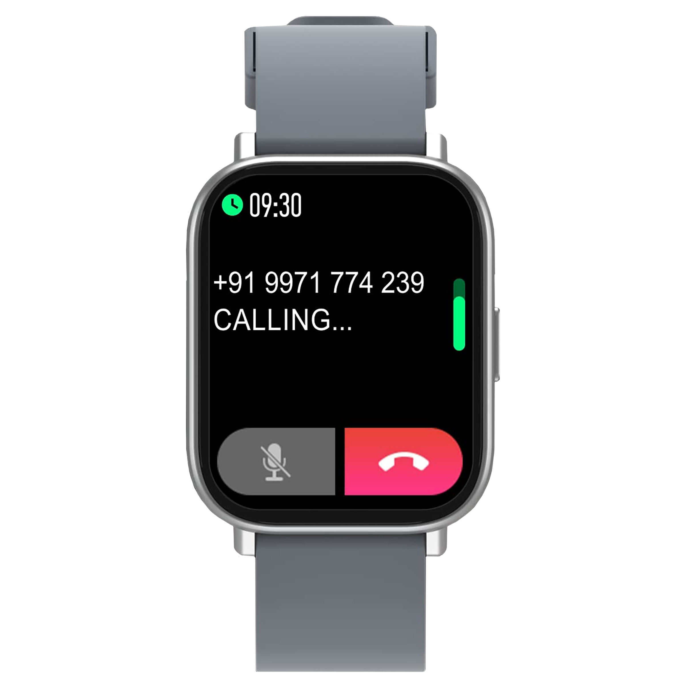 PORTRONICS Kronos Y1 Smartwatch with Bluetooth Calling (44.45mm HD Display, IP67 Splash Resistant, Grey Strap)_1