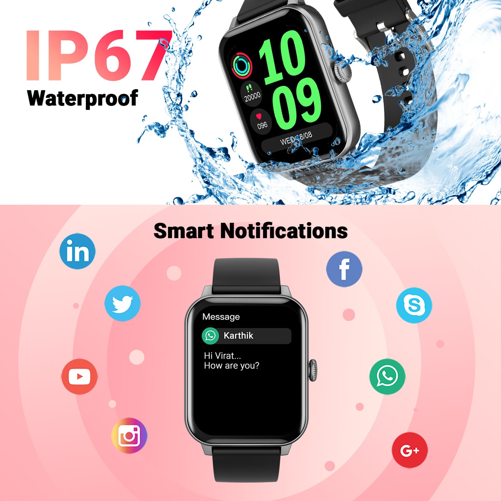 FIRE-BOLTT Ninja Calling BSW024 Smartwatch with Bluetooth Calling (42.9mm HD Display, IP67 Water Resistant, Metal Grey Strap) FIRE-BOLTT Ninja Calling BSW024 Smartwatch with Bluetooth Calling (42.9mm HD Display, IP67 Water Resistant, Metal Grey Strap)_12