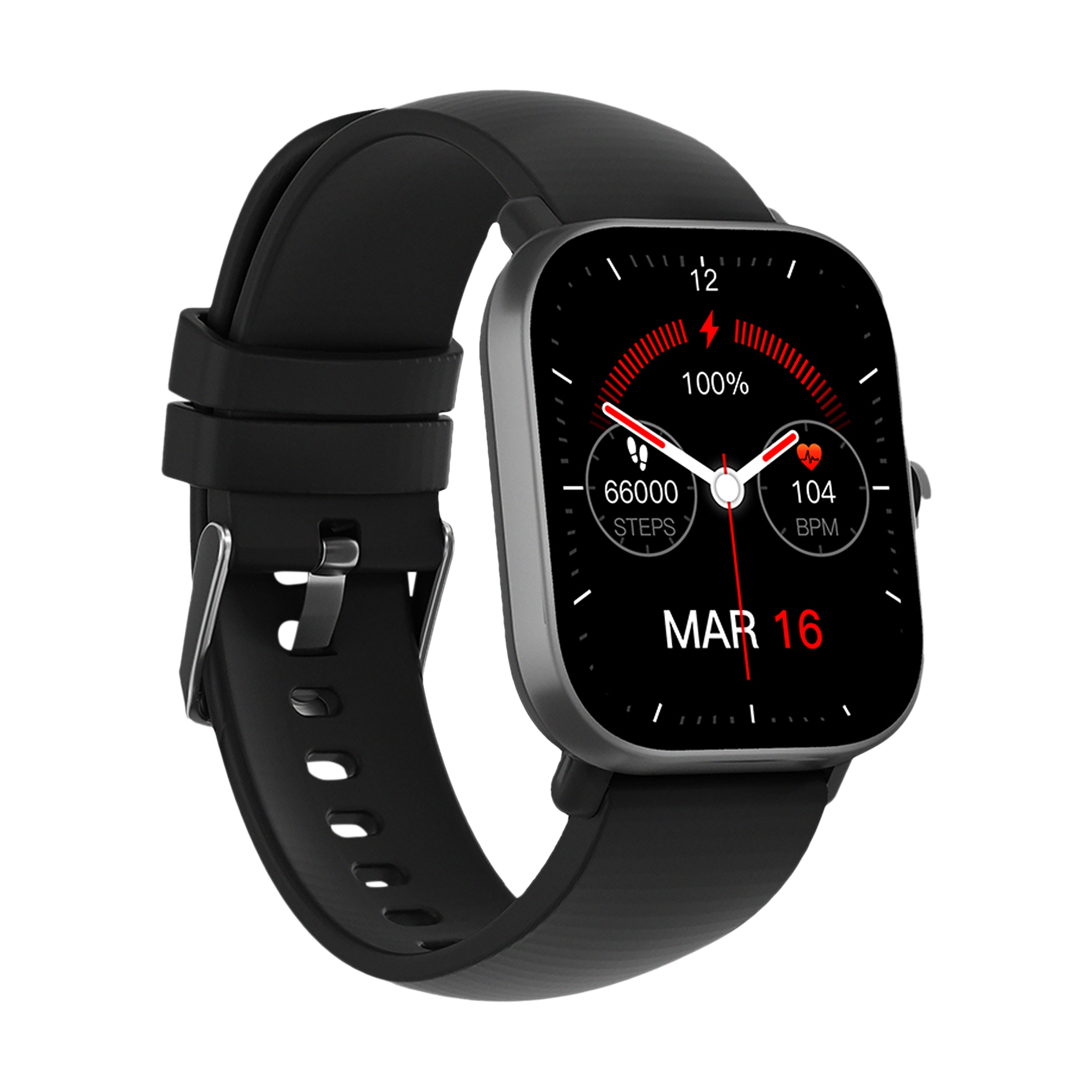 in base Urban Lite X Smartwatch with Activity Tracker (40.64mm IPS LCD Display, IPX68 Water Resistant, Black Strap)_5