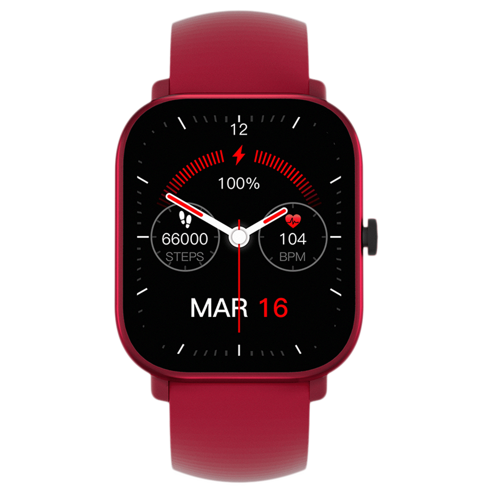 in base Urban Lite X Smartwatch with Activity Tracker (40.64mm IPS LCD Display, IPX68 Water Resistant, Red Strap) in base Urban Lite X Smartwatch with Activity Tracker (40.64mm IPS LCD Display, IPX68 Water Resistant, Red Strap)_1