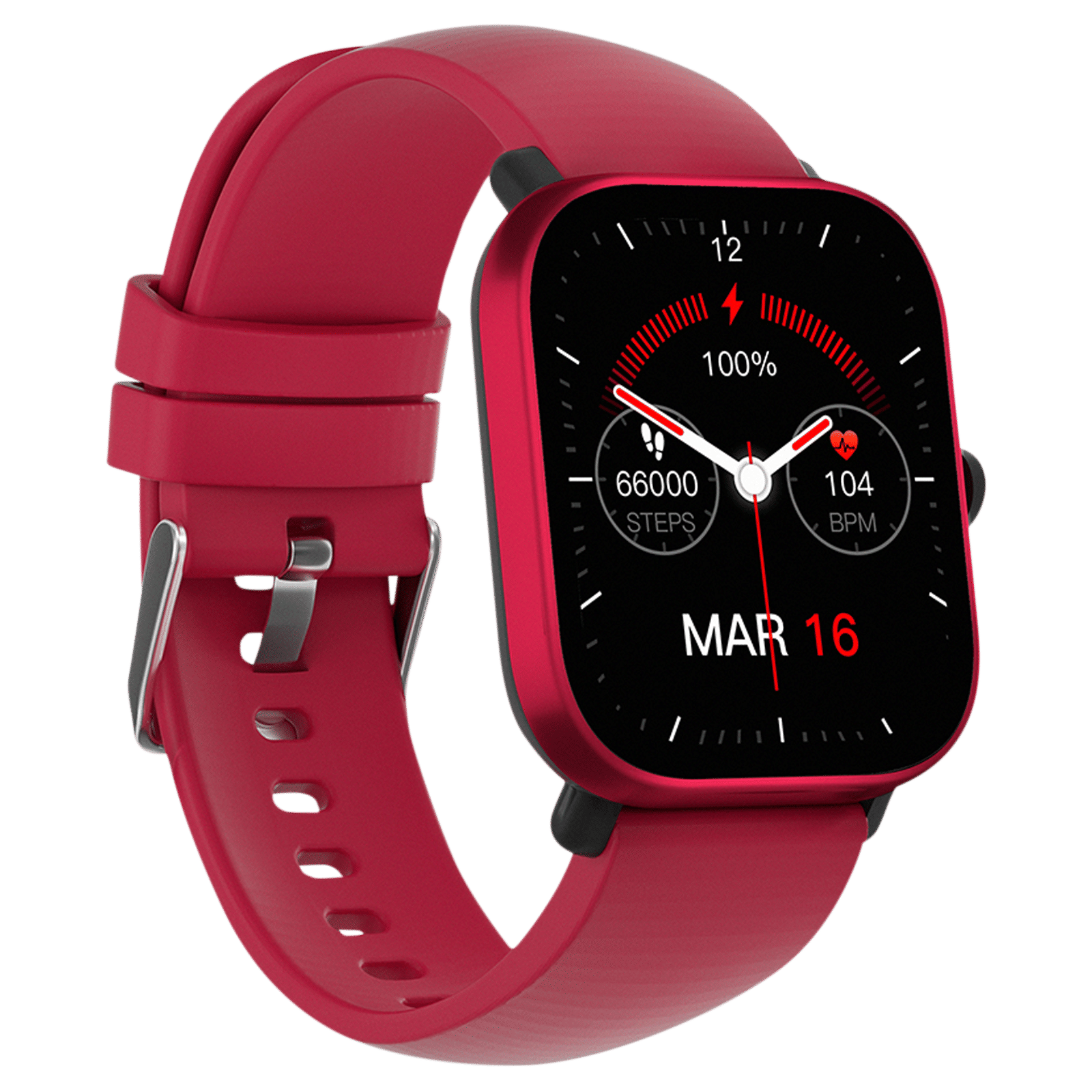 in base Urban Lite X Smartwatch with Activity Tracker (40.64mm IPS LCD Display, IPX68 Water Resistant, Red Strap) in base Urban Lite X Smartwatch with Activity Tracker (40.64mm IPS LCD Display, IPX68 Water Resistant, Red Strap)_5