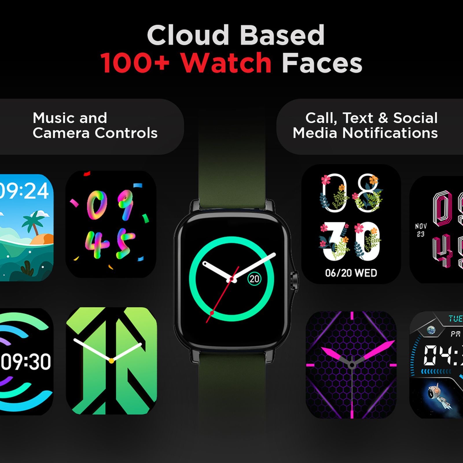 boAt Wave Fit Smartwatch with Camera & Music Control (42.92mm HD Display, IP67 Sweat Resistant, Olive Green Strap) boAt Wave Fit Smartwatch with Camera & Music Control (42.92mm HD Display, IP67 Sweat Resistant, Olive Green Strap)_8
